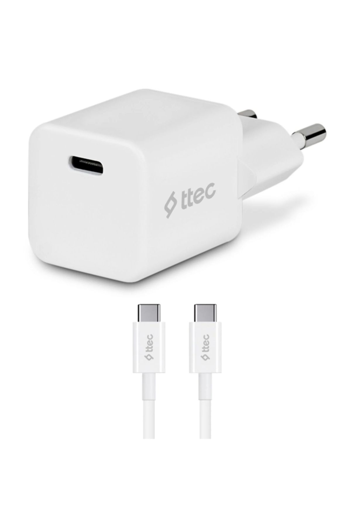 Ttec 2scp01b Smartcharger 20w Pd Seyahat Hızlı Şarj Cihazı Beyaz Set