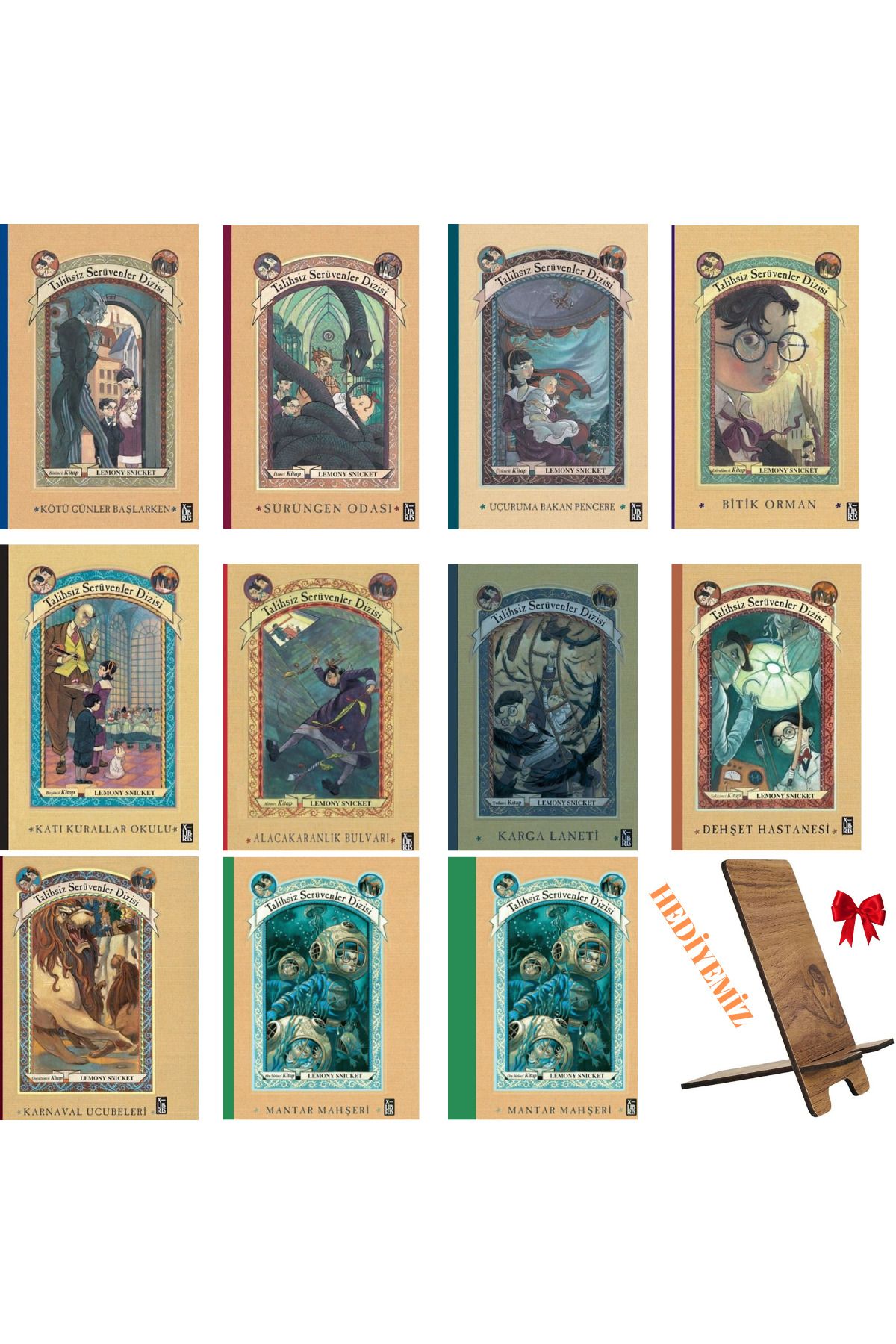 XLibris Talihsiz Serüvenler Dizisi (1-11) 11 Kitap set / CİLTLİ yeni baskı -( Telefon tutucu hediyemiz)