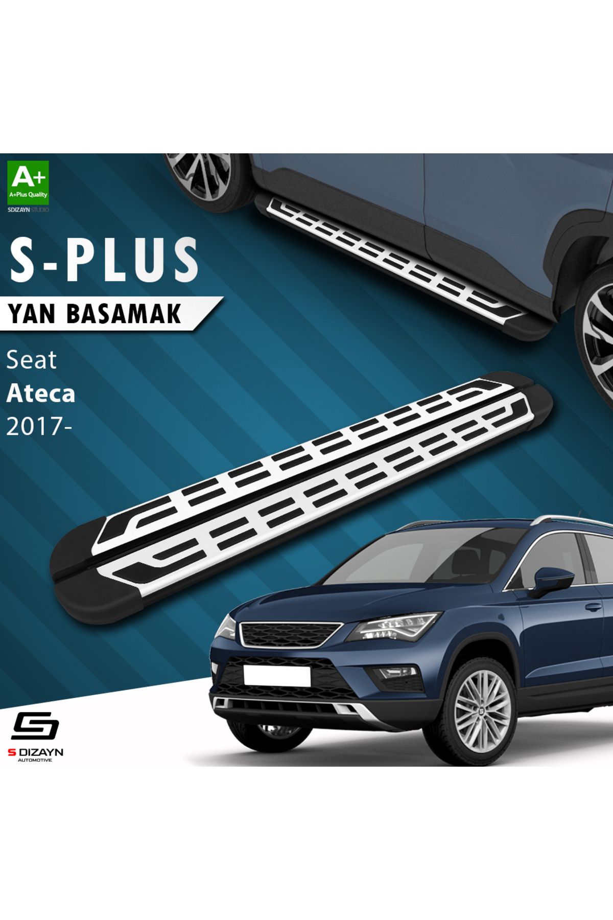 S Dizayn S-Dizayn Seat Ateca S-Plus Gri Yan Basamak 173 Cm 2017 Üzeri A+ Kalite