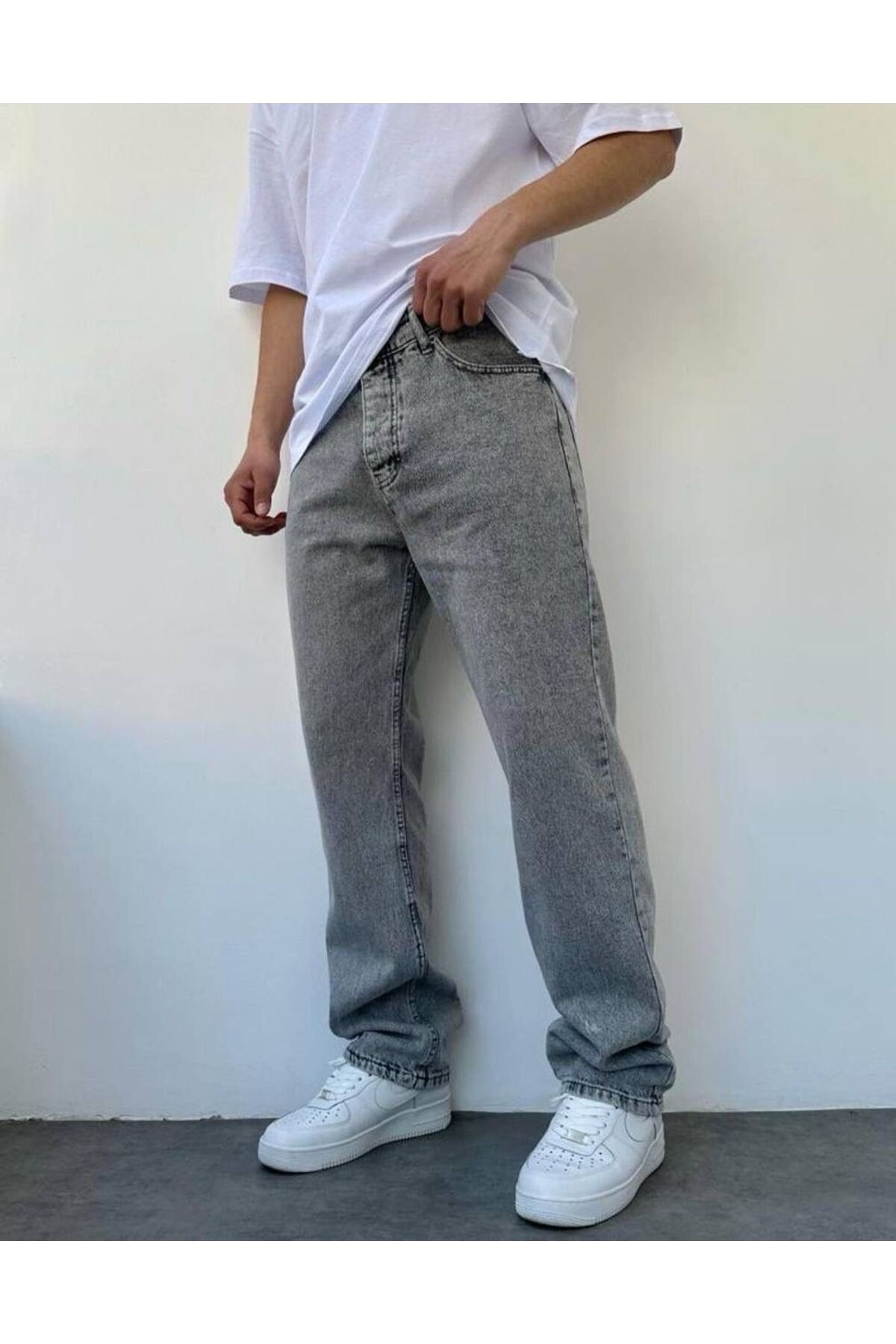 JACK CAPRİO Erkek Baggy Denim Likralı Yeni Sezon Trend Baggy Jean Pantolon