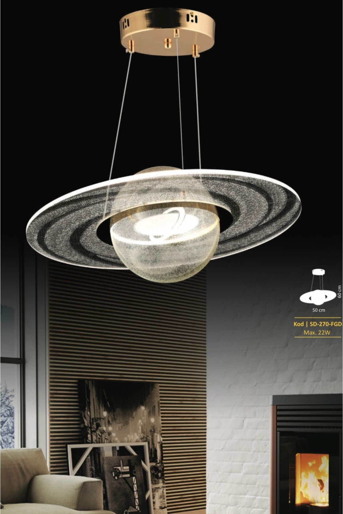 Buiva Modern Spaces Led Sarkıt Avize Şık Görsellik Katar
