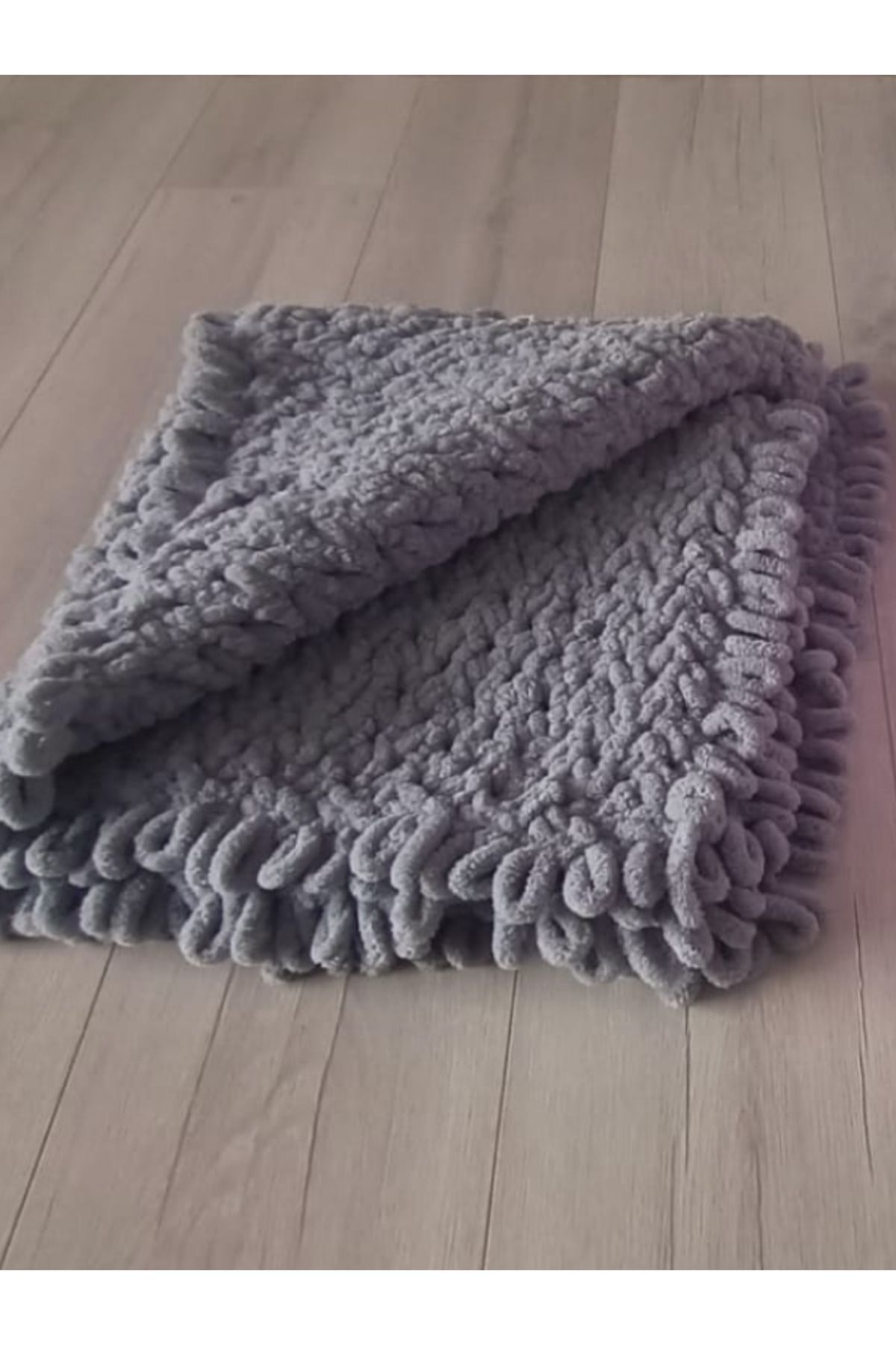 mağazanisan Premium Chenille El Yapımı Bebek Battaniyesi