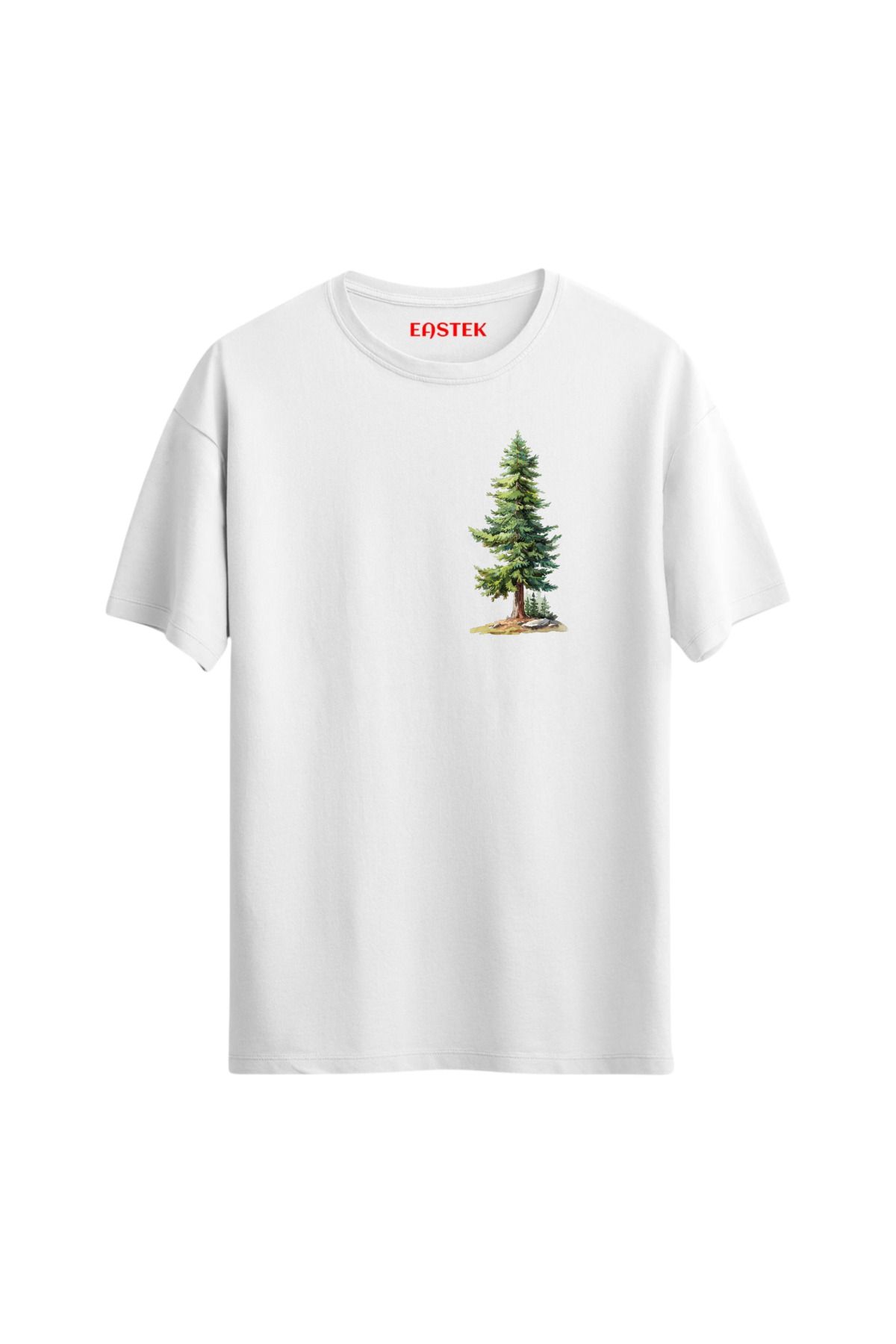 Eastek Pine Tree Baskılı Tasarım T-Shirt