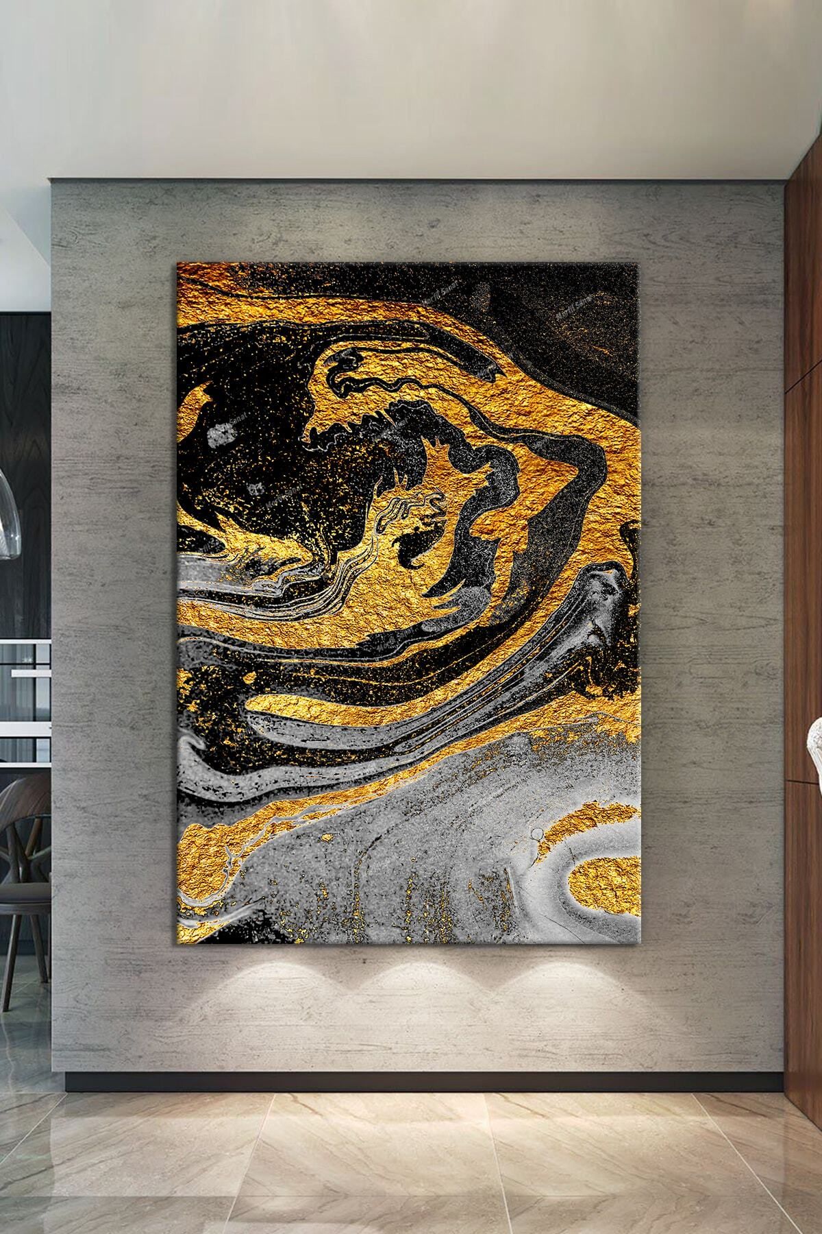 Morfil Sanat Atölyesi Renklerin Dansı Soyut Sanatsal Kanvas Tablo (8 Farklı Ölçü)