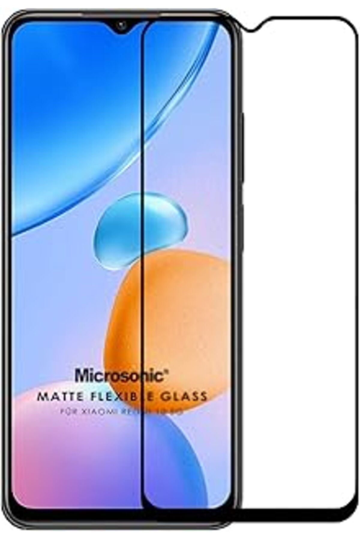 Pazarcan Microsonic Xiaomi Redmi 10 5G Seramik Matte Flexible Ekran Koruyucu Siyah