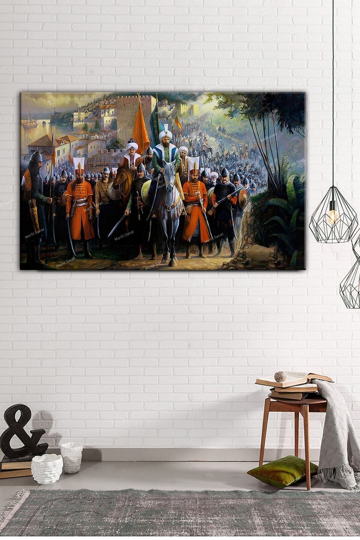 Morfil Sanat Atölyesi Istanbulun Fethi Fatih Sultan Mehmet Şehre Giriş Kanvas Tablo