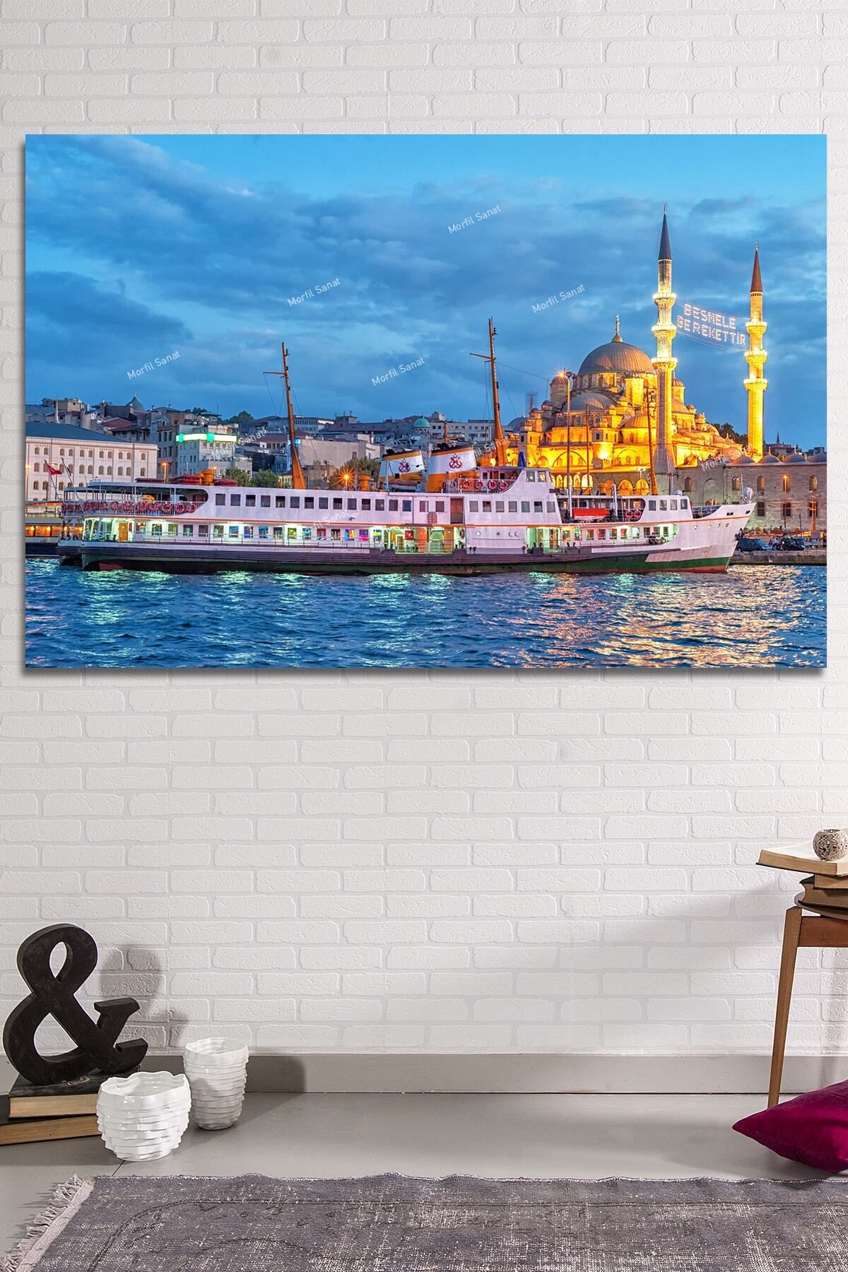 Morfil Sanat Atölyesi Istanbul Deniz Şehir Tarihi Yarımada Muhteşem Manzara Kanvas Tablo