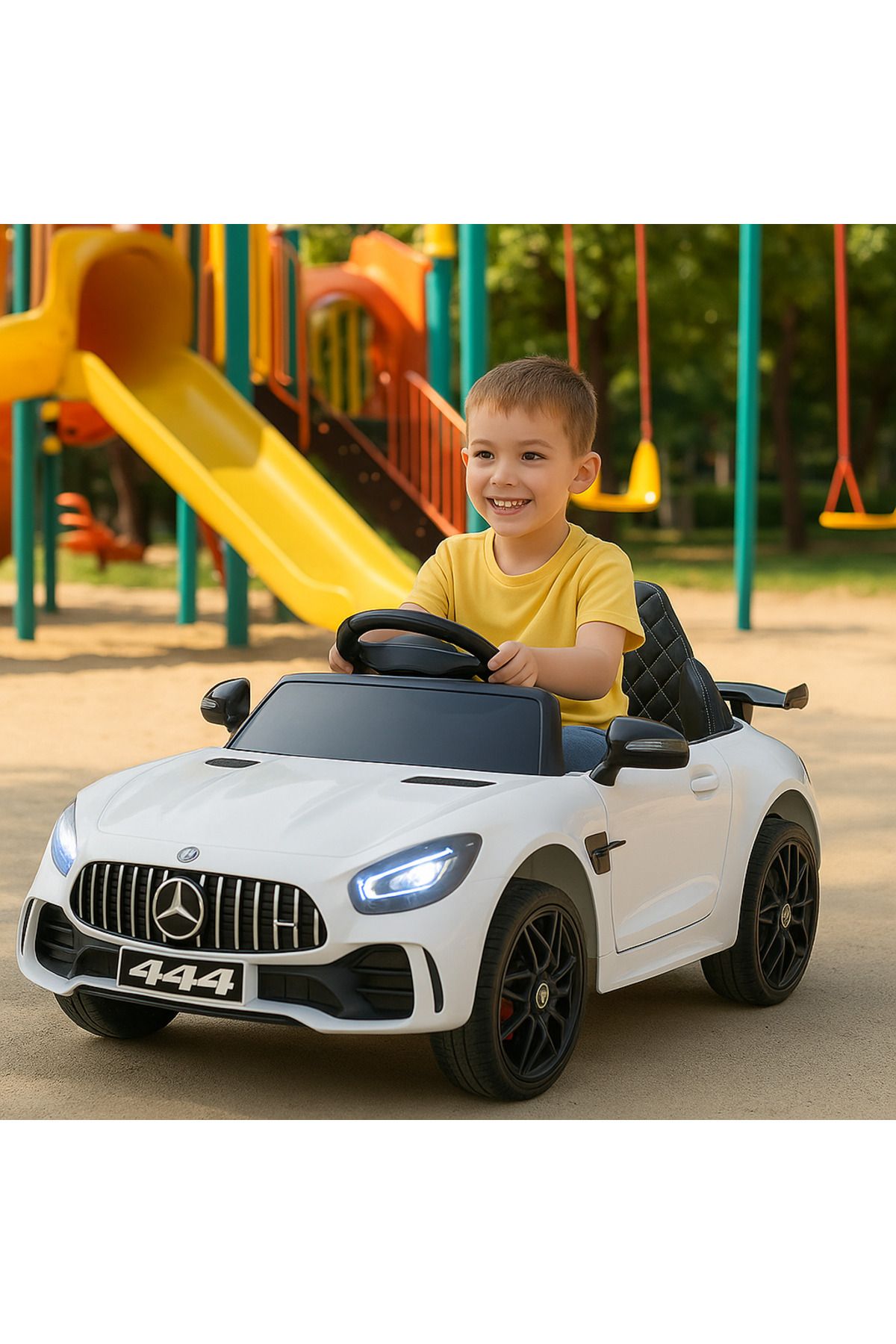 Sever Mercedes Gtr 12 Volt Akülü Araba | Uzaktan Kumandalı Spor Tasarım Çocuk Arabası