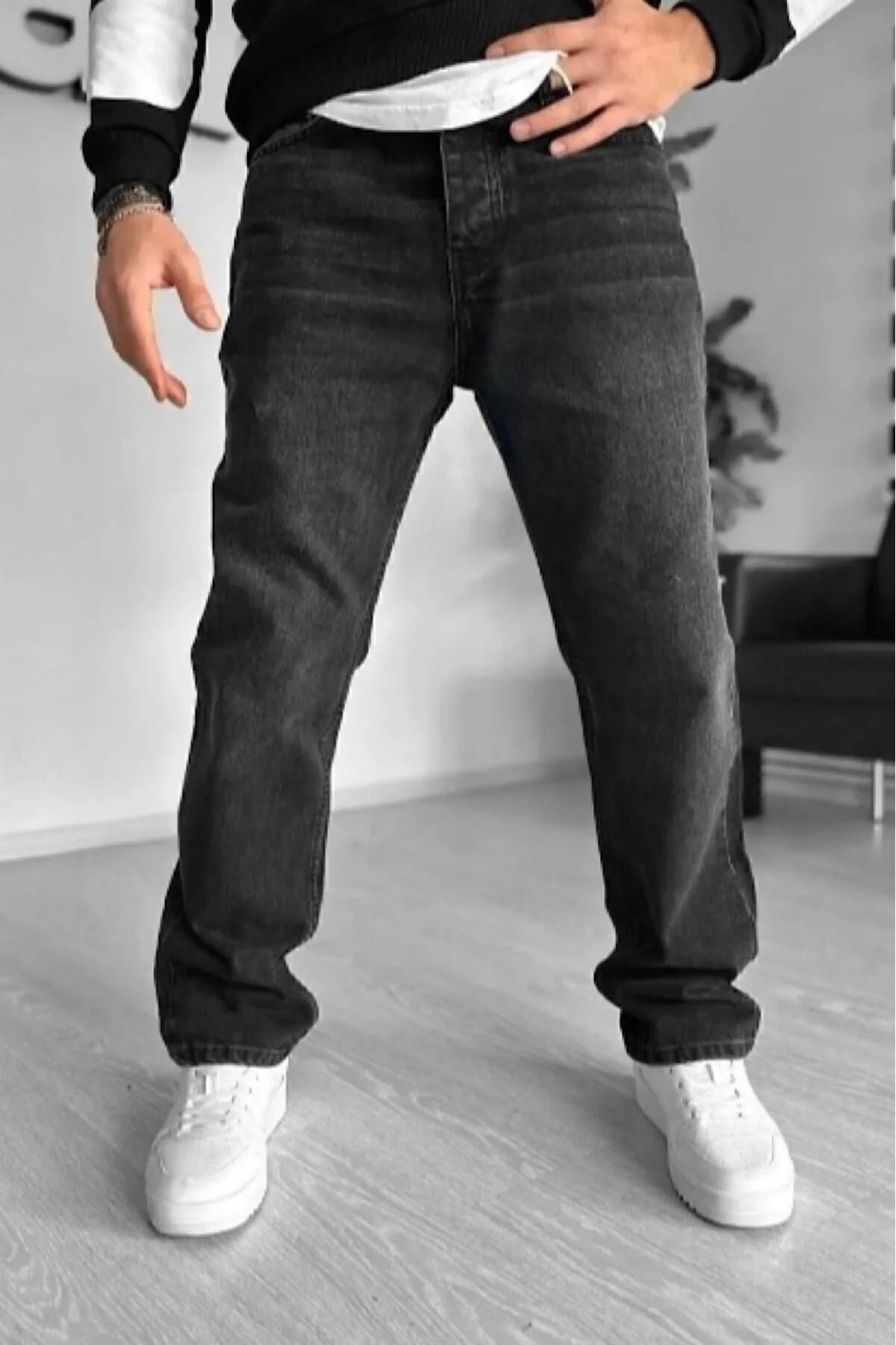 G Wear Siyah Erkek Baggy Pantalon