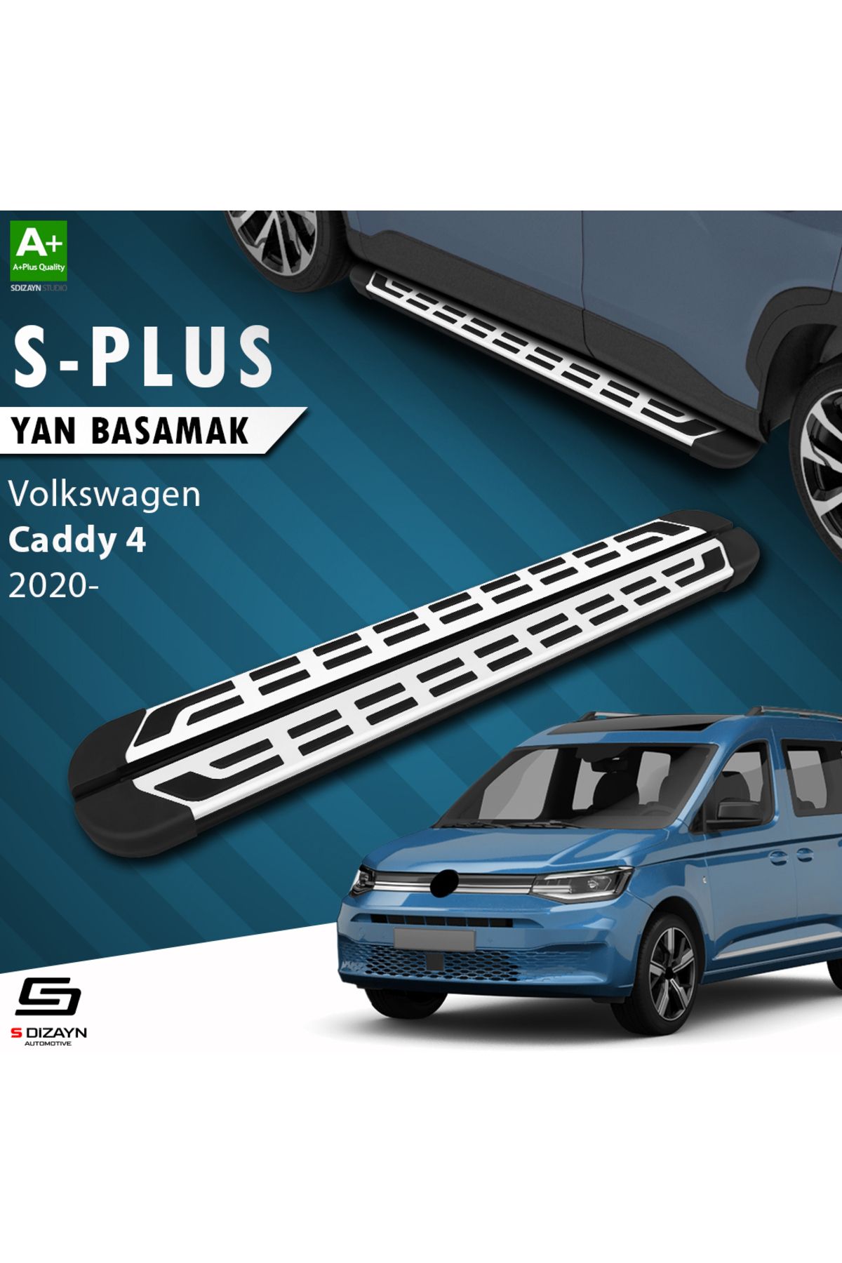 S Dizayn S-Dizayn VW Caddy 4 S-Plus Gri Yan Basamak 193 Cm 2020 Üzeri A+ Kalite