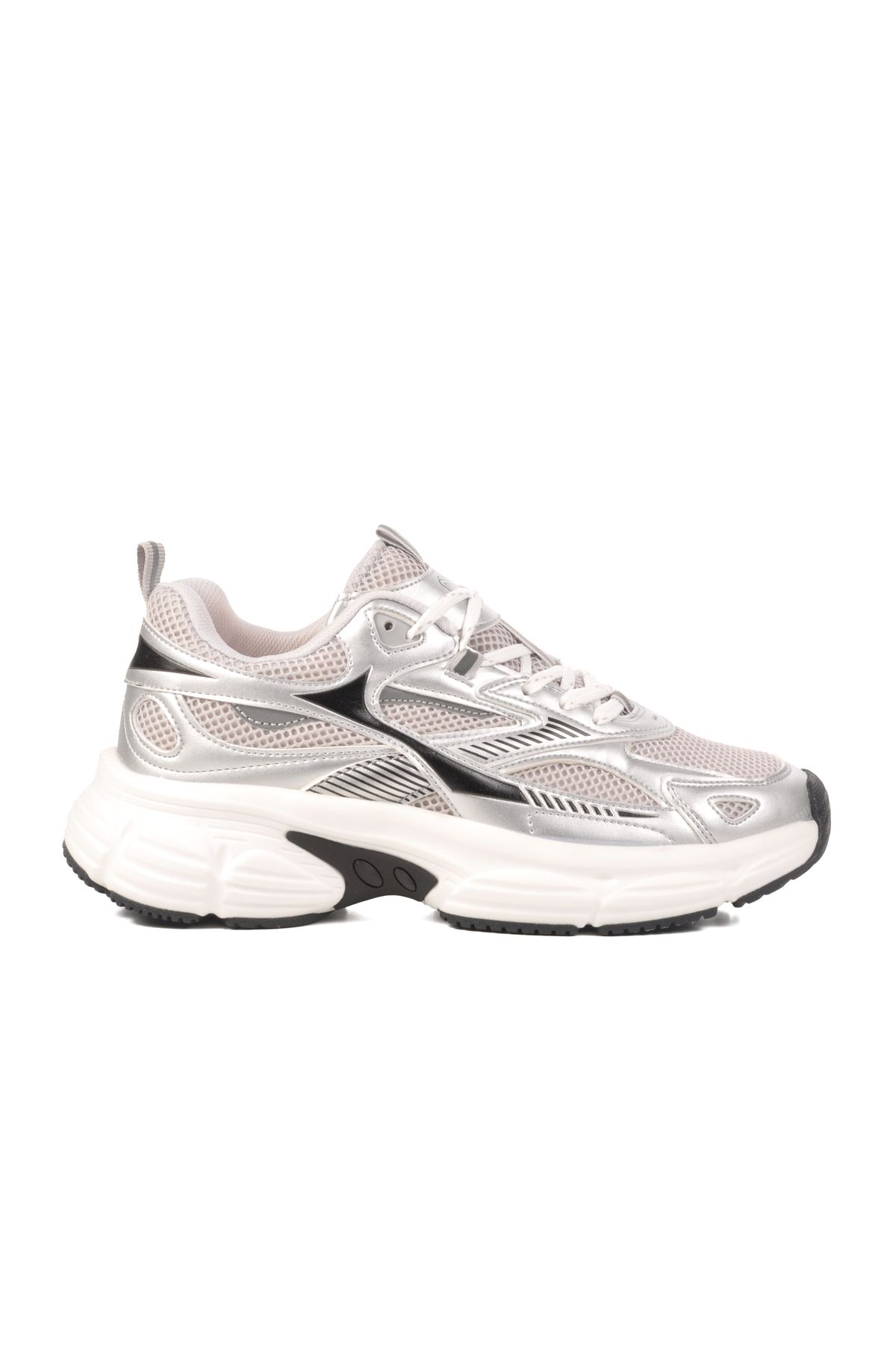 AYAKMOD Gümüş Fileli Hafif Kadın Spor Ayakkabı GS-251-530 G