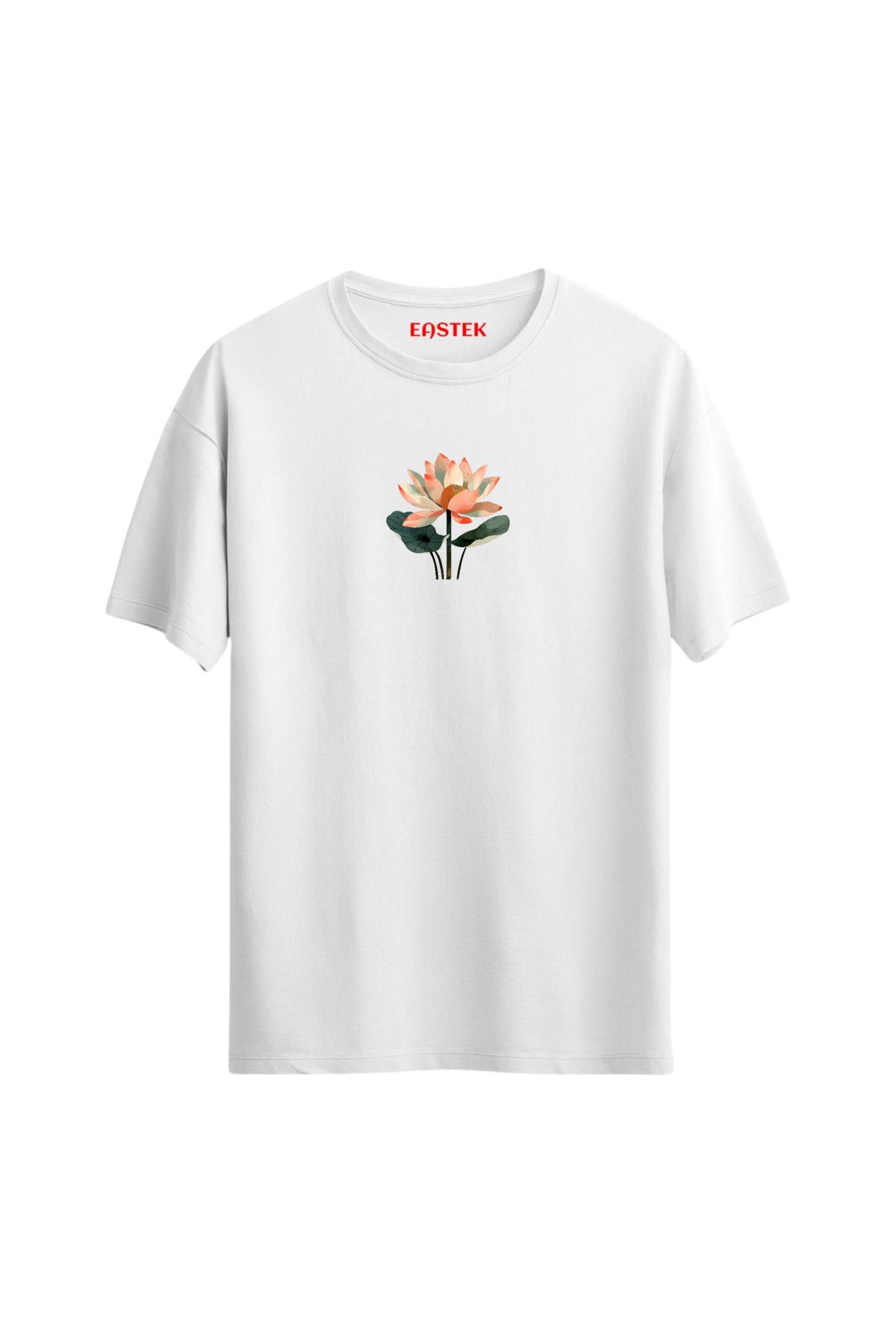 Eastek Lotus Minimal Baskılı Tasarım T-Shirt