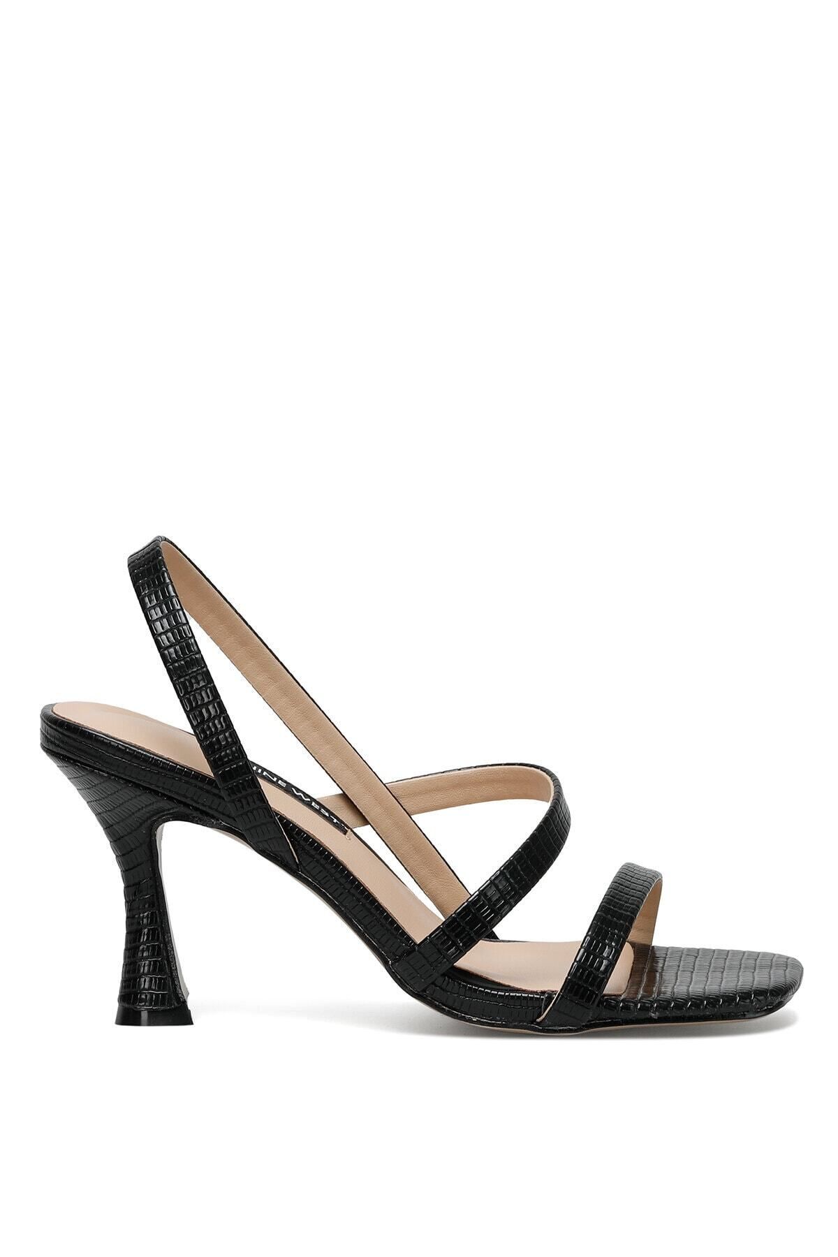 Nine West Lumona Siyah Kadın Topuklu Sandalet