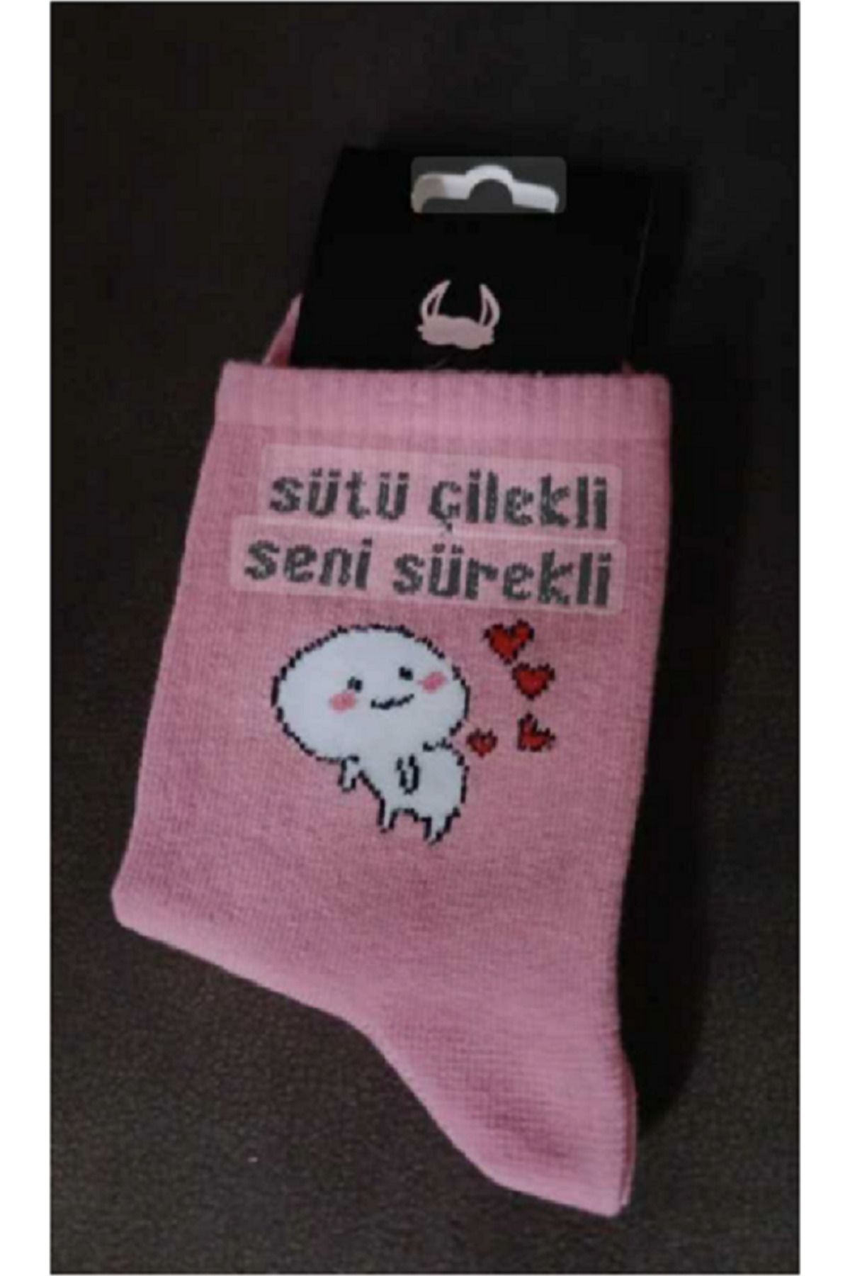 Sunalis 4 ÇİFT Sürü Çilekli Seni Sürekli Kolej Çorap