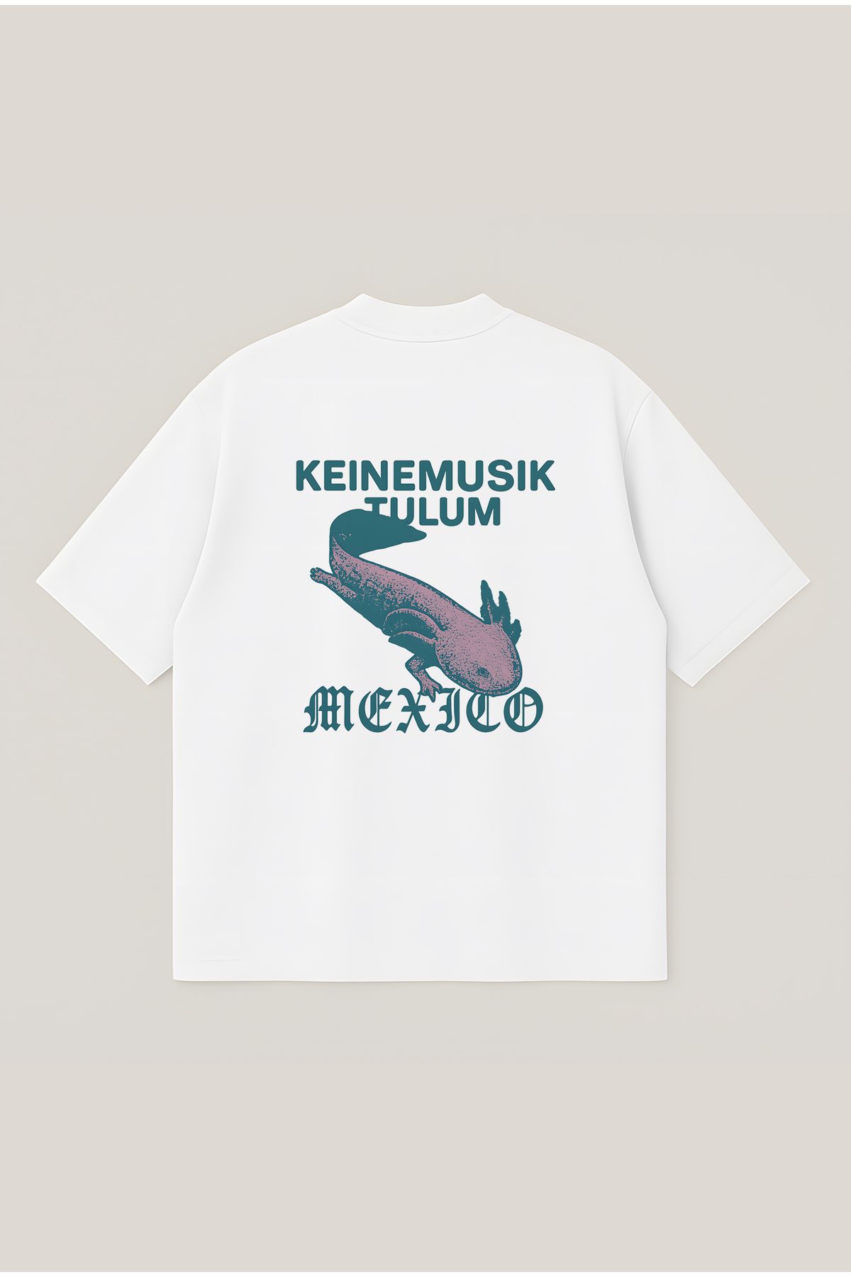 Moon Dancer Keine Music Unisex Oversize Baskılı Boxy Fit Kalın Kumaşlı T-shirt