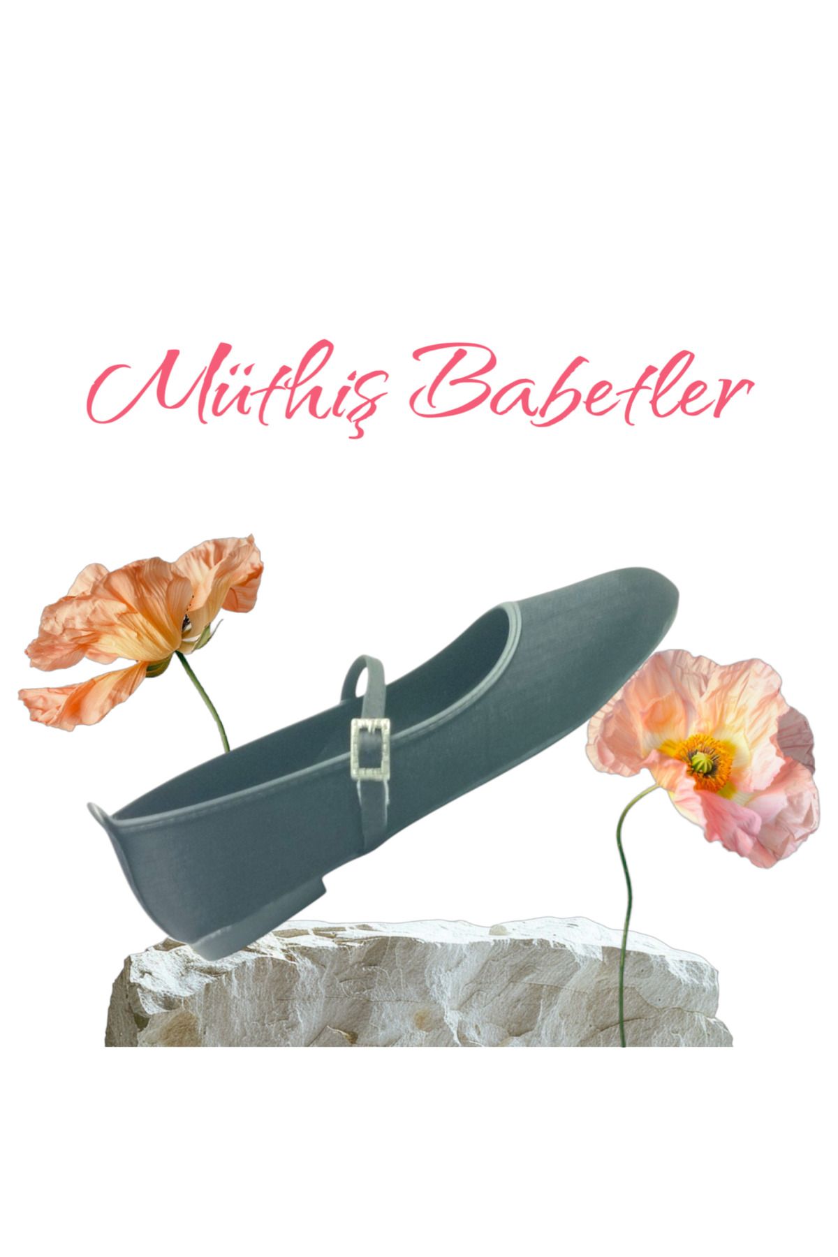 Escarpinshoes KADIN BANTLI TOKALI BABET GÜNLÜK ŞIK RAHAT AYAKKABI