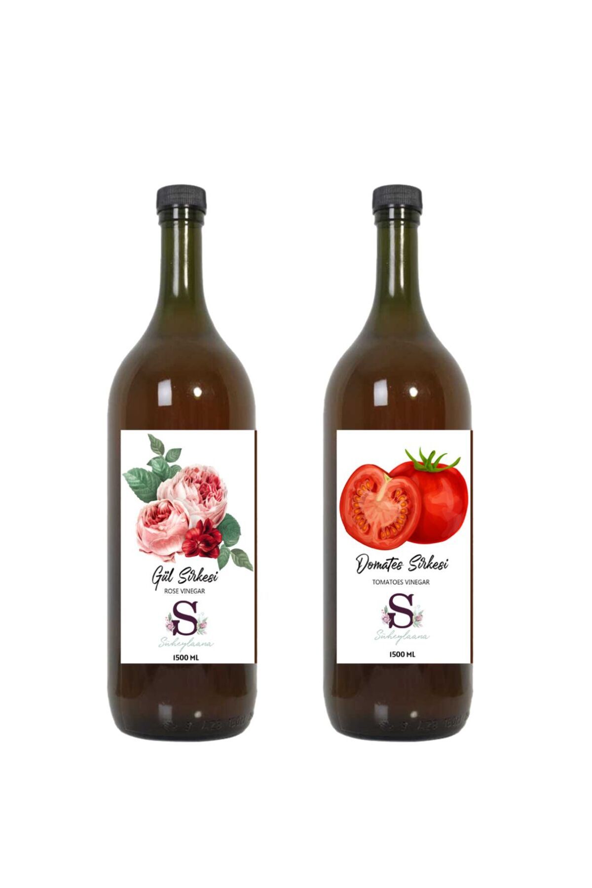Süheylaana Doğal Gül Sirkesi 1500 Ml - Doğal Domates Sirkesi 1500 Ml