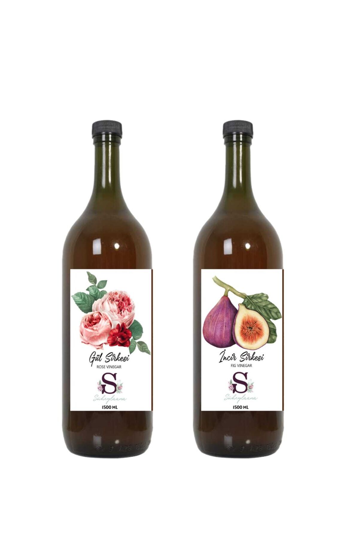 Süheylaana Doğal Gül Sirkesi 1500 Ml - Doğal İncir Sirkesi 1500 Ml