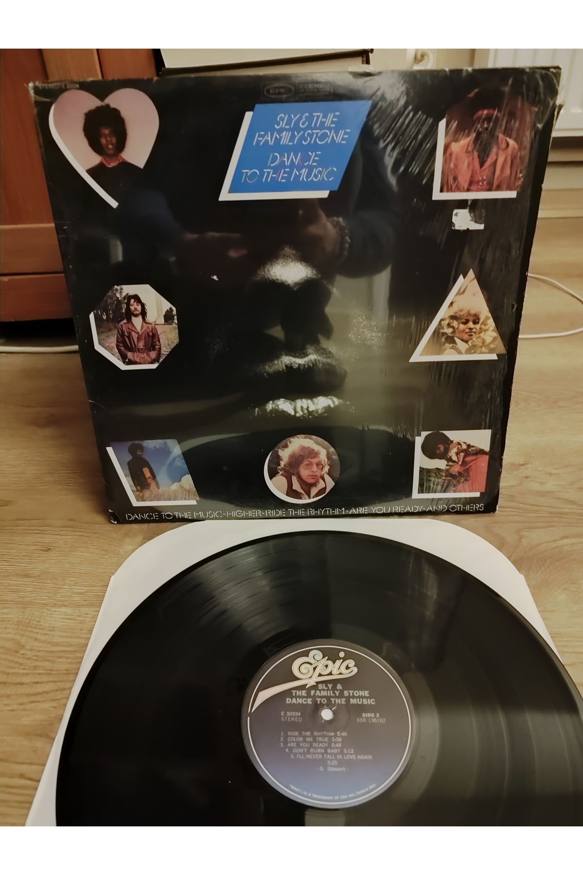 Plakperest SLY & THE FAMILY STONE - Dance To The Music - 1968 USA Basım 33lük LP Plak