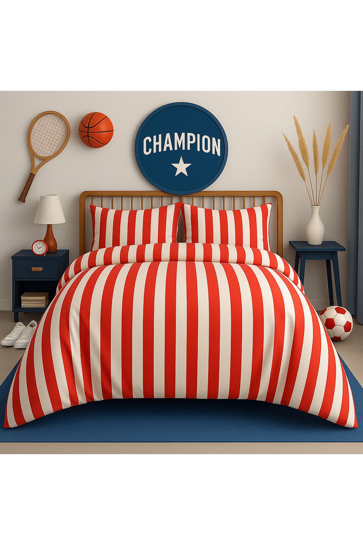 Prime Sleeks Tek Kişilik %100 Pamuk Nevresim Takımı 160x220 cm , Lastikli Çarşaflı Set