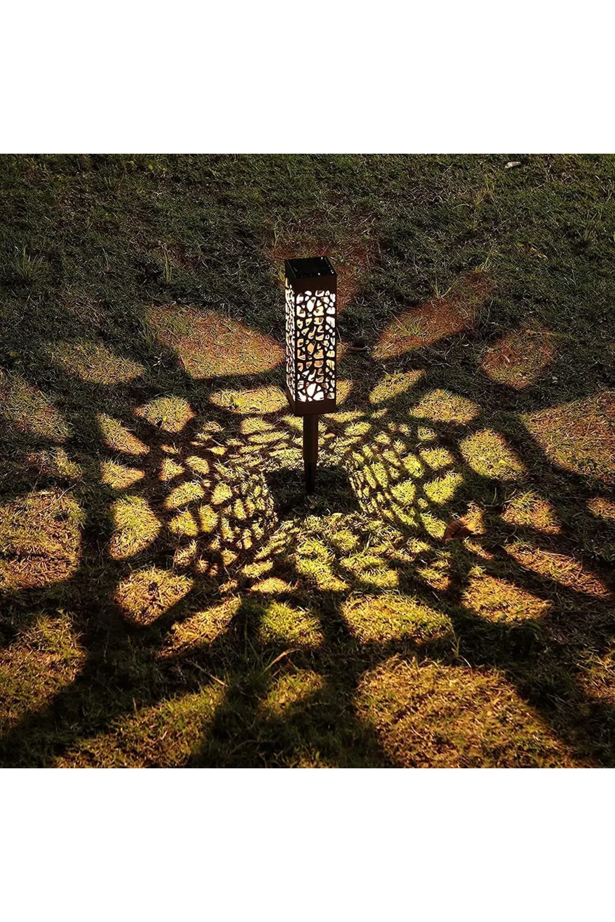pazariz Dekoratif Solar Bahçe Aydınlatma Lambası Yürüyüş Yolu Aydınlatma Güneş Enerjili 1 Adet