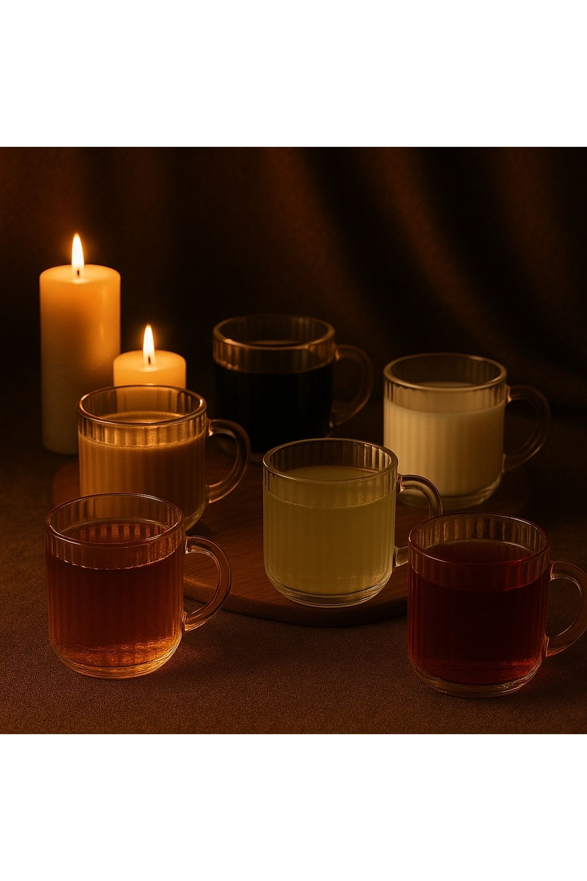 TARIK HOME-Set of 6 Borosilicate Glassware Cups with Handles 110 Ml. 3