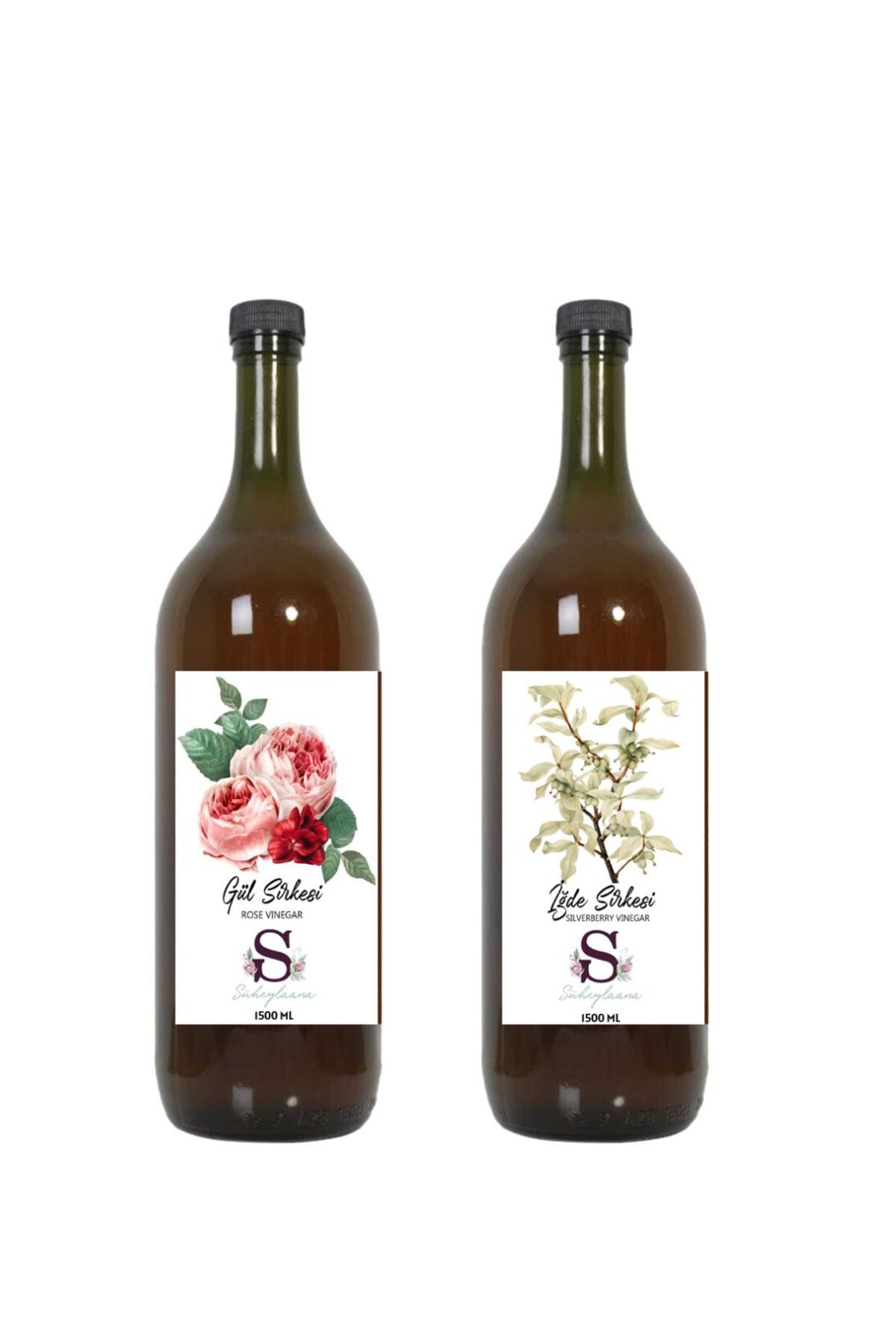 Süheylaana Doğal Gül Sirkesi 1500 Ml - Doğal İğde Sirkesi 1500 Ml