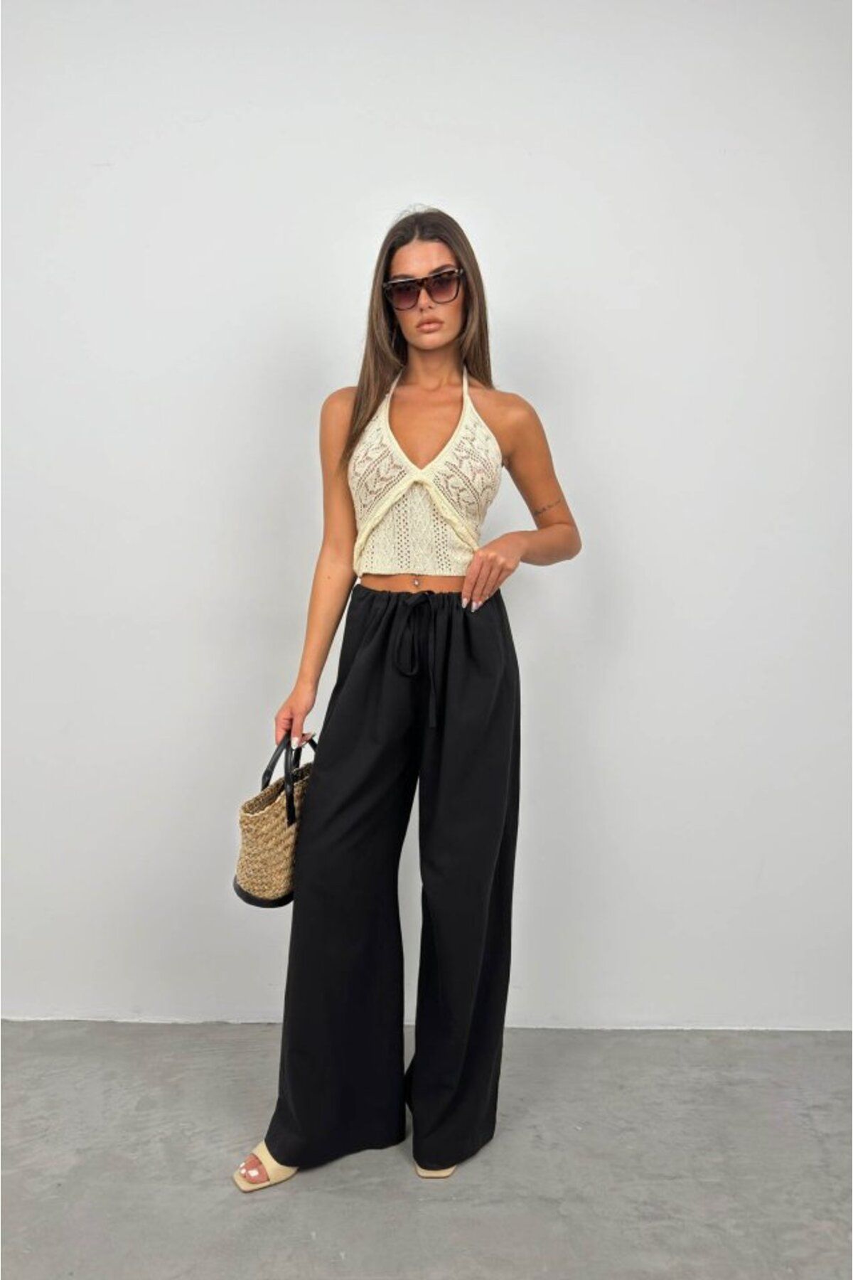 ARUZ MODA Ajurlu Crop Büstiyer