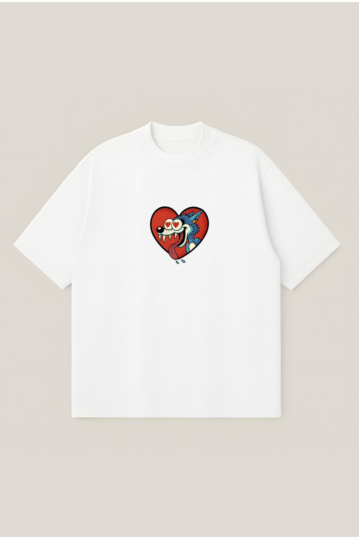 Moon Dancer Looney Tunes Unisex Oversize Baskılı Boxy Fit Kalın Kumaşlı T-shirt