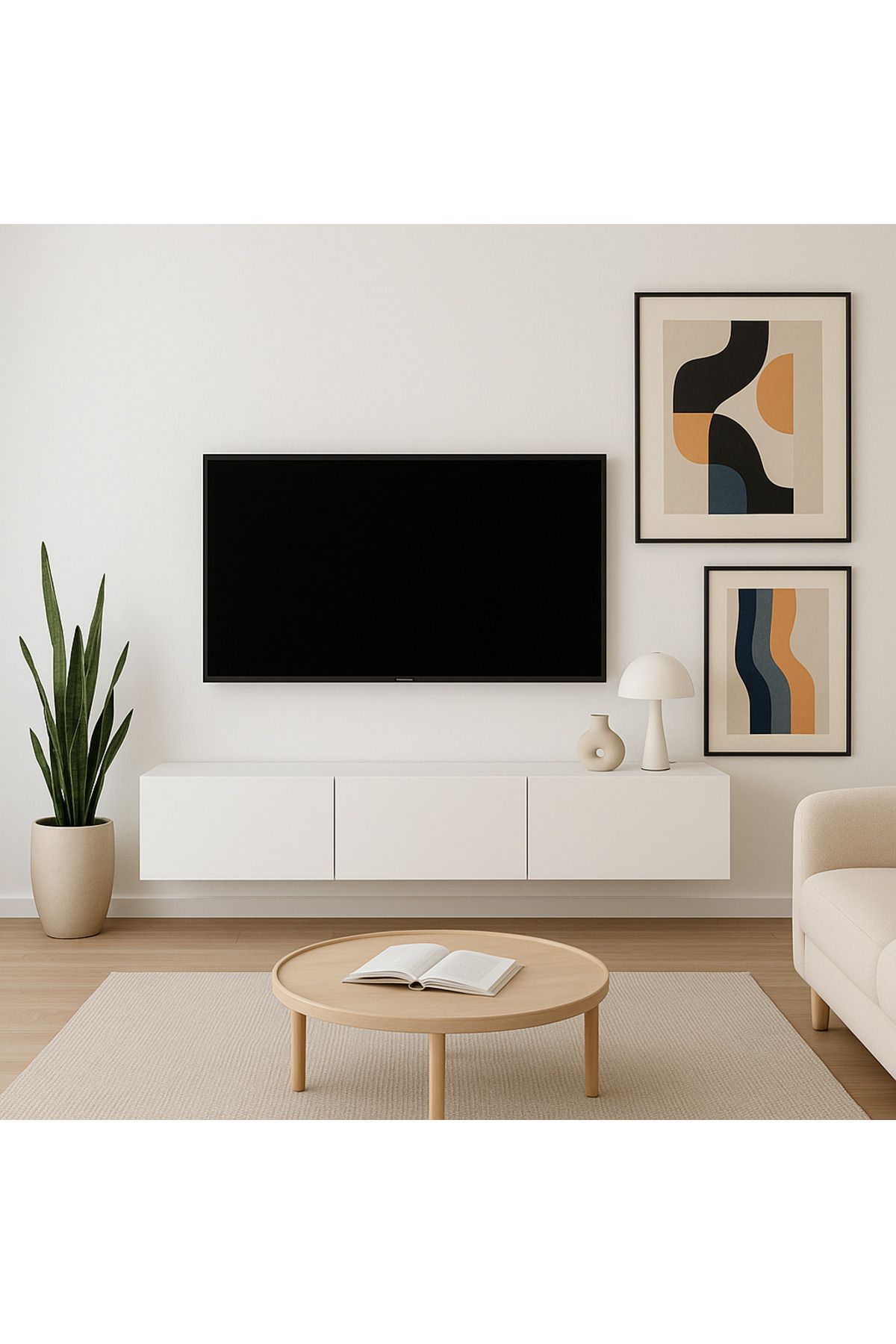 Alina Dizayn MARY TV ÜNİTESİ BEYAZ