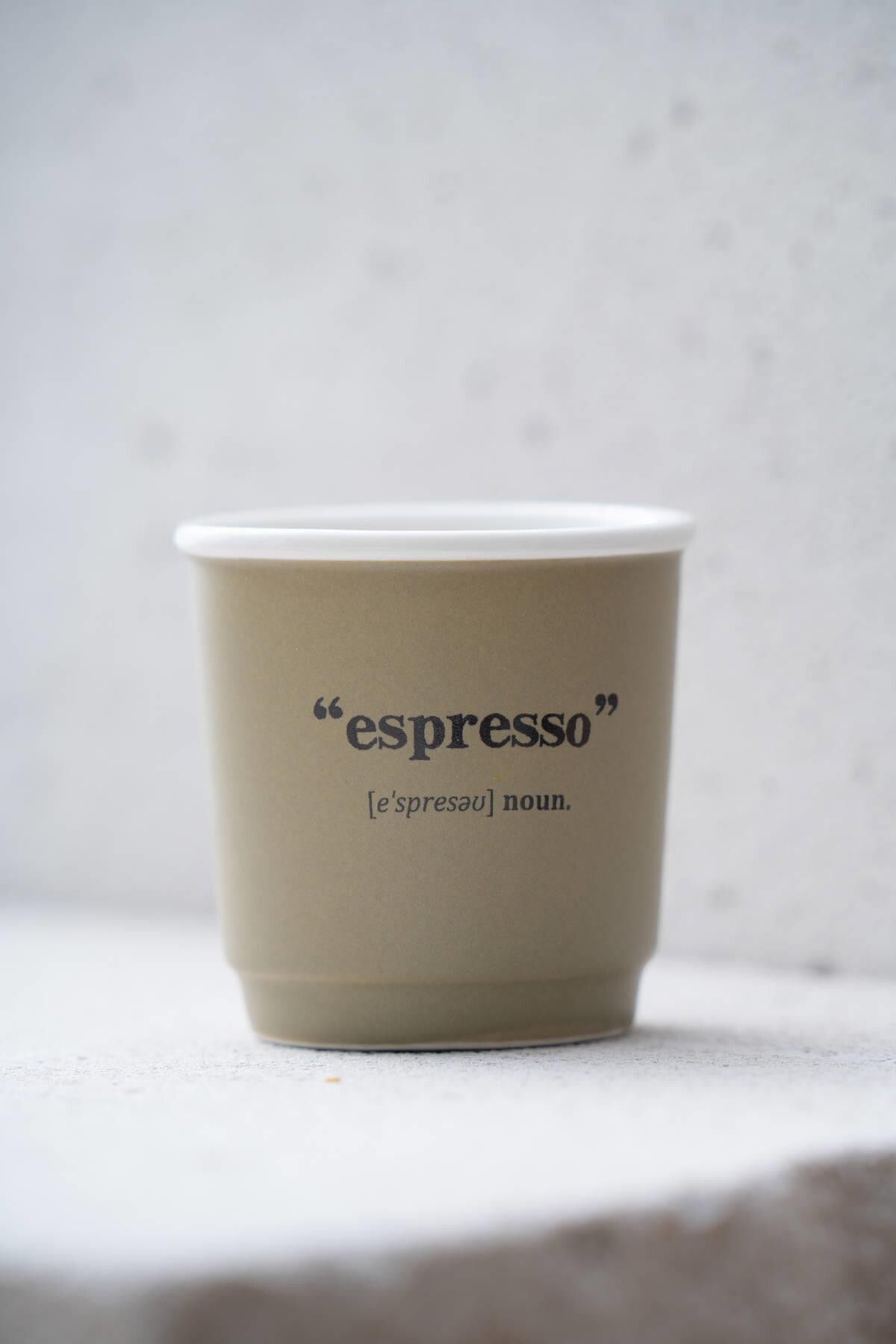 ACAR 7460 Blush Espresso Kupa 90 cc Su Yeşili