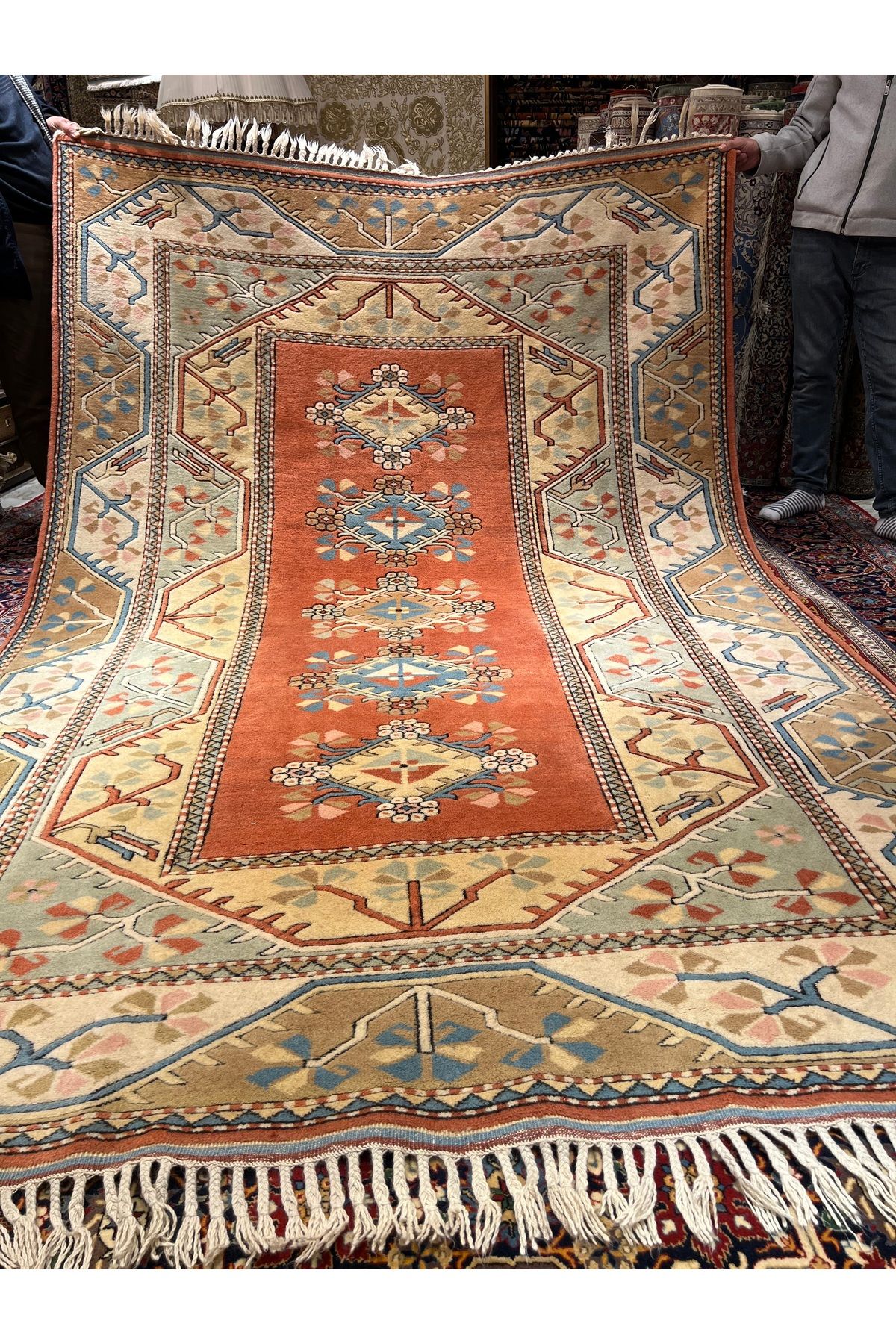 RD RAMAZAN DAĞ EL HALI SANATI El Dokuma Milas Halısıdır Yün Dokuma Ebat 290x190.