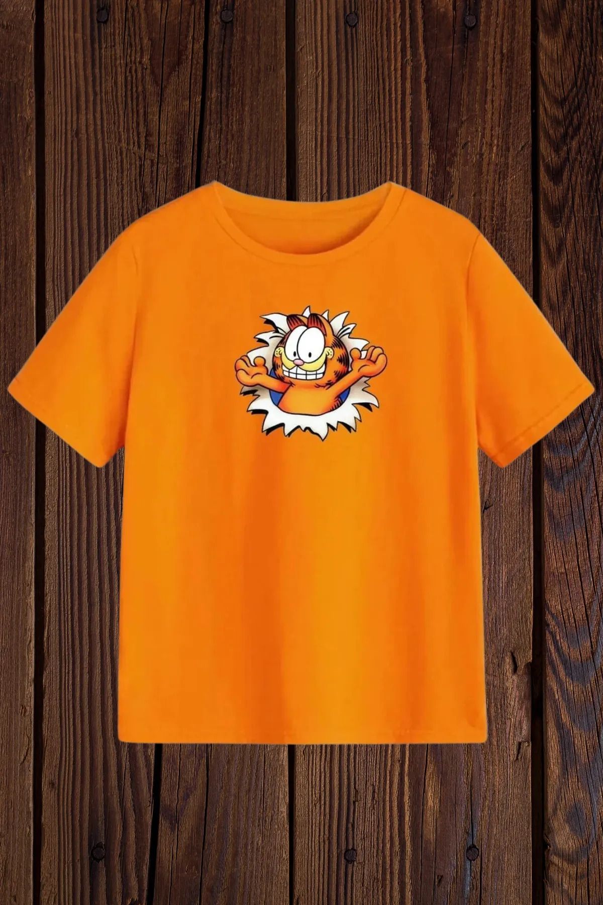 FeaR LeeS Garfield Baskılı Kız Erkek Çocuk T-shirt