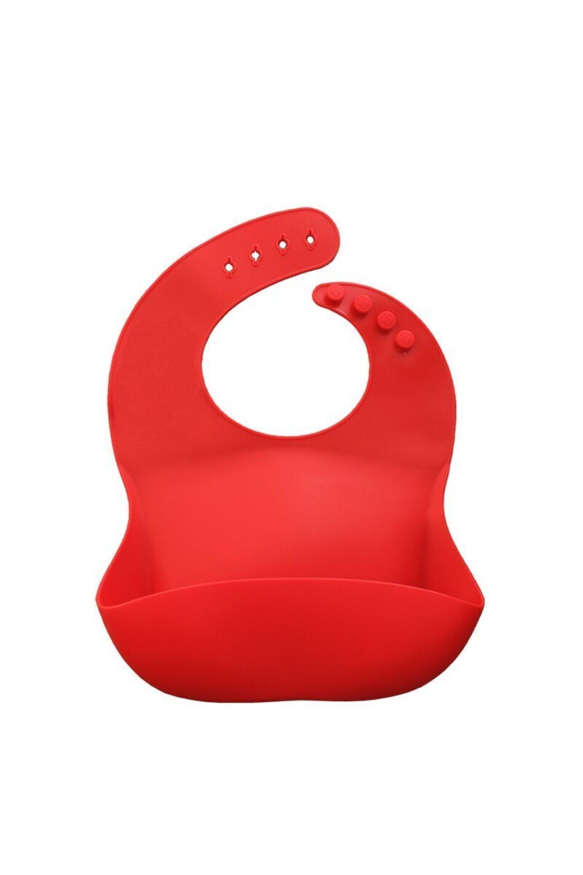 jojobebek Silikon Beslenme Seti Silikon Vakumlu Kapaklı Mama Kase , Silikon Önlük, Çatal-kaşık / Kırmızı fotoğrafı 7 (önizleme)