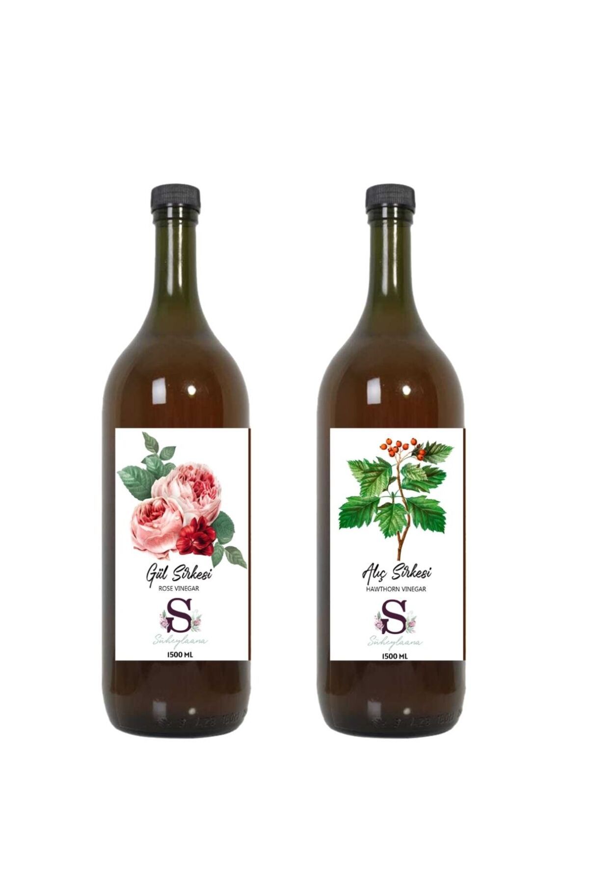 Süheylaana Doğal Gül Sirkesi 1500 Ml - Doğal Alıç Sirkesi 1500 Ml