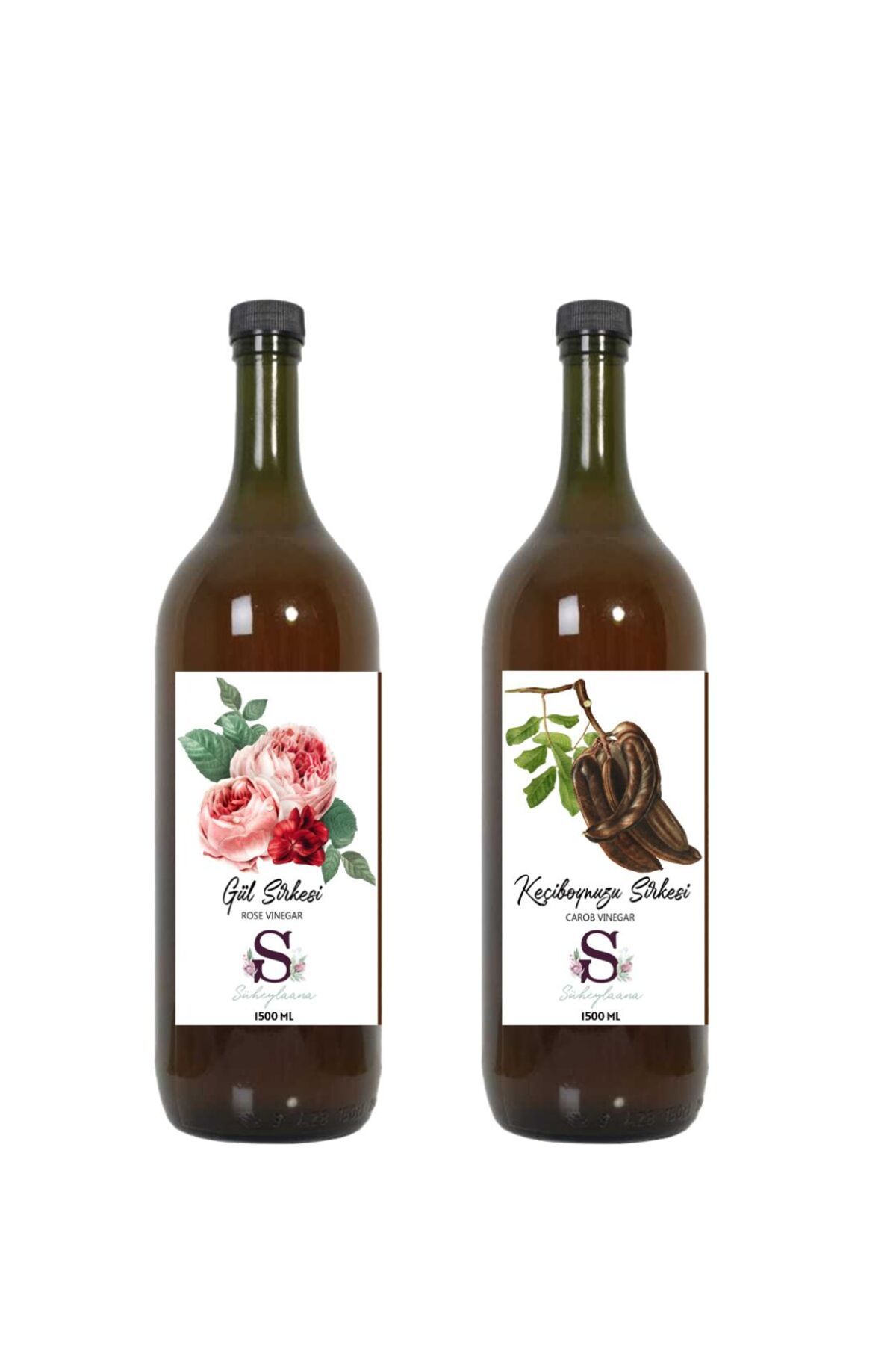 Süheylaana Doğal Gül Sirkesi 1500 Ml - Doğal Keçiboynuzu Sirkesi 1500 Ml