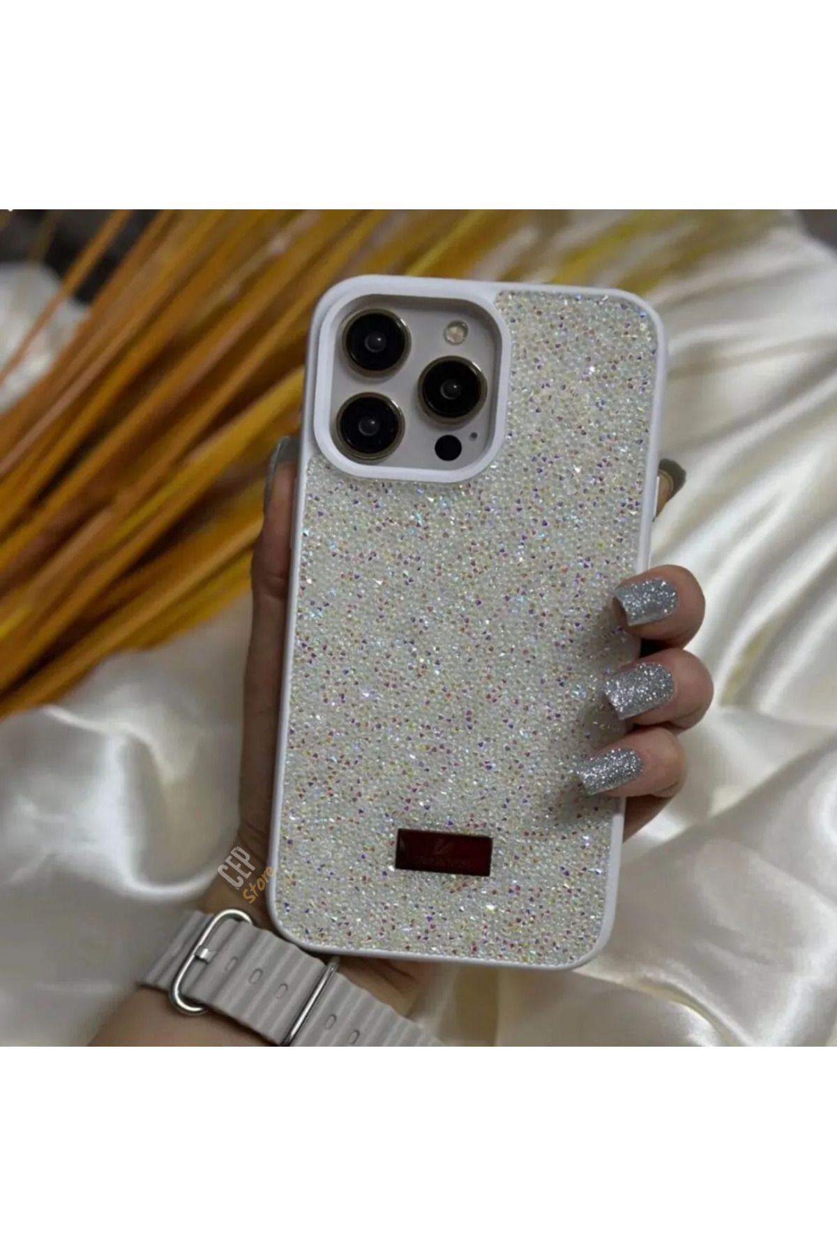 wucasee İphone ( 11 Pro ) Uyumlu Darbeye Dayanıklı Lüks Premium Kalite Taşlı Parıltılı Kılıf