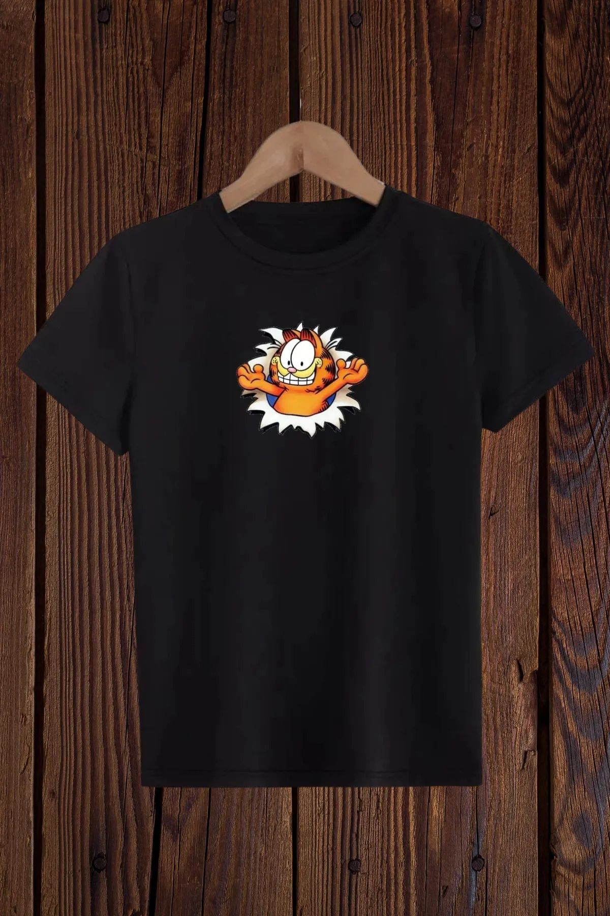 FeaR LeeS Garfield Baskılı Kız Erkek Çocuk T-shirt
