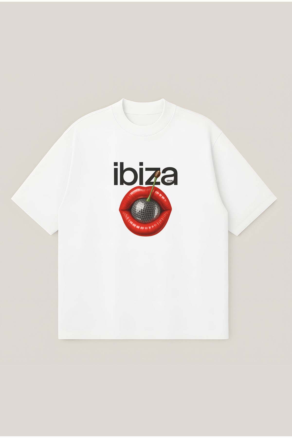 Moon Dancer İbiza Unisex Oversize Baskılı Boxy Fit Kalın Kumaşlı T-shirt