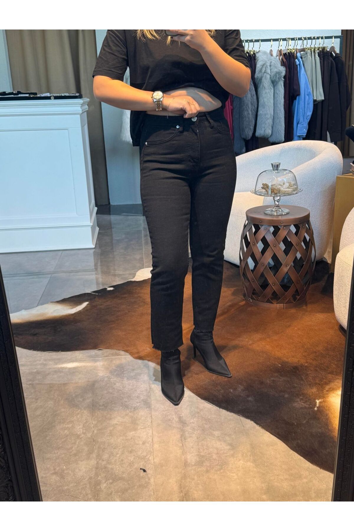 BÜŞRA PERKER Boyfit Jean Kahve