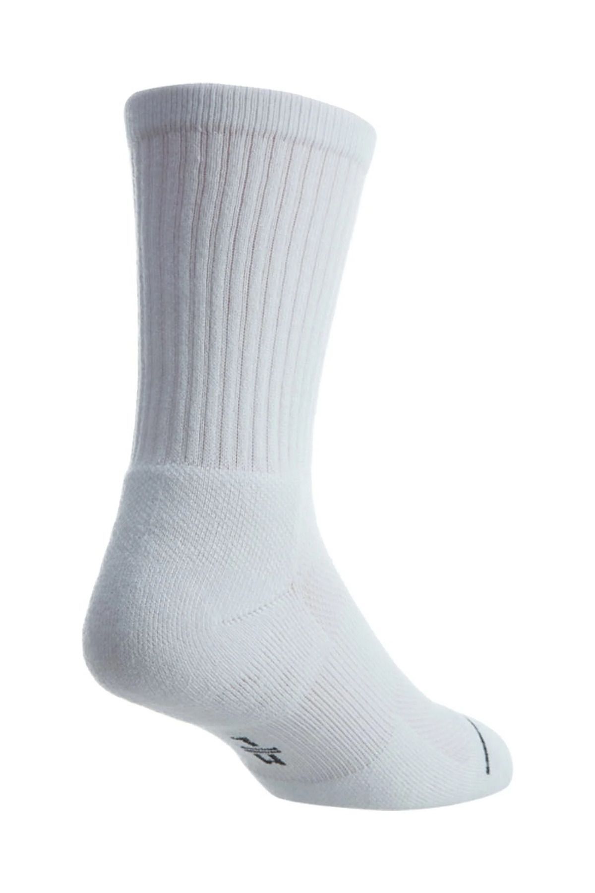 Bellanora Unisex Flight Crew Havlu Taban Penye Dikişsiz Spor Antrenman Çorap Jumpman Socks in White