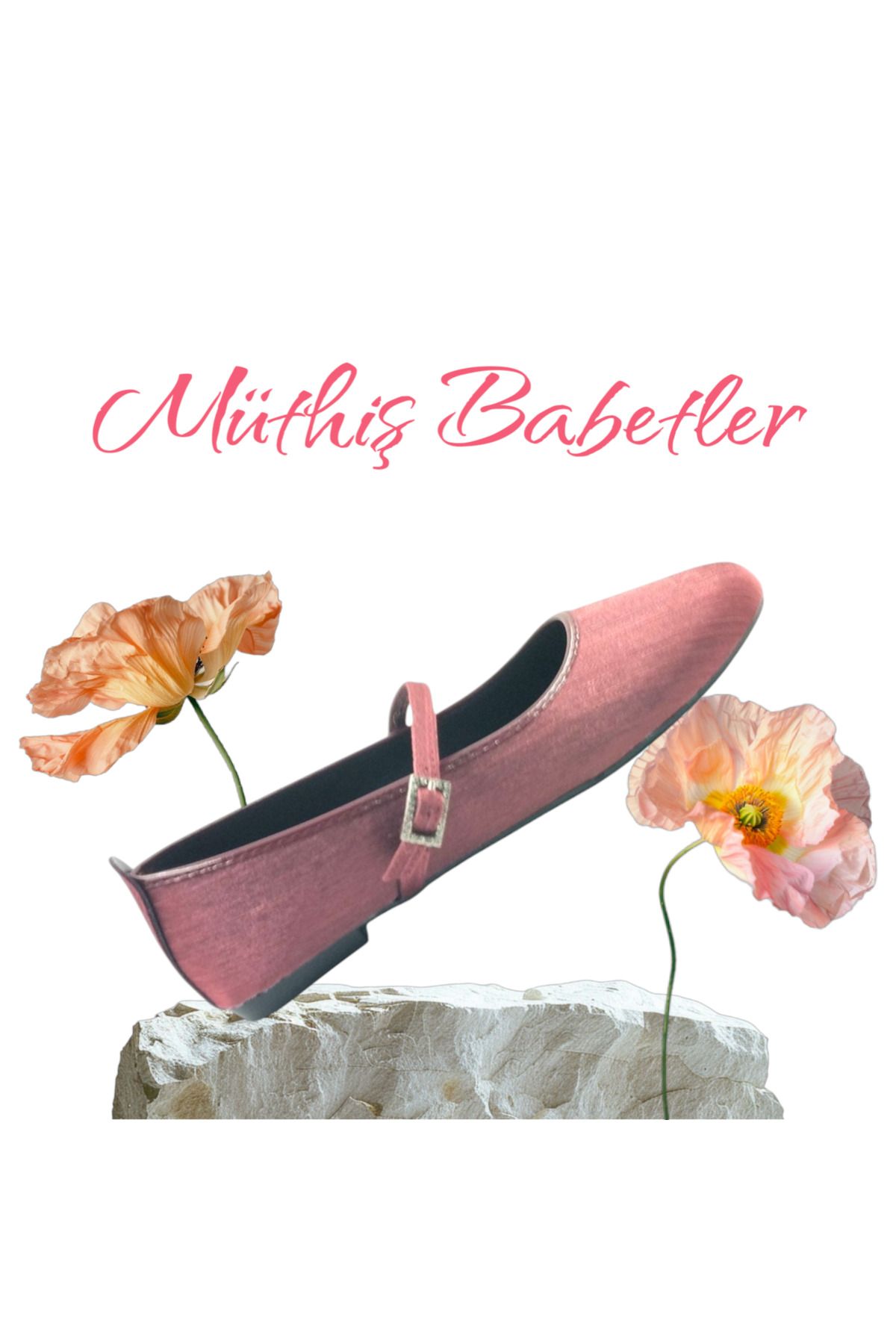 Escarpinshoes KADIN BANTLI TOKALI BABET GÜNLÜK ŞIK RAHAT AYAKKABI