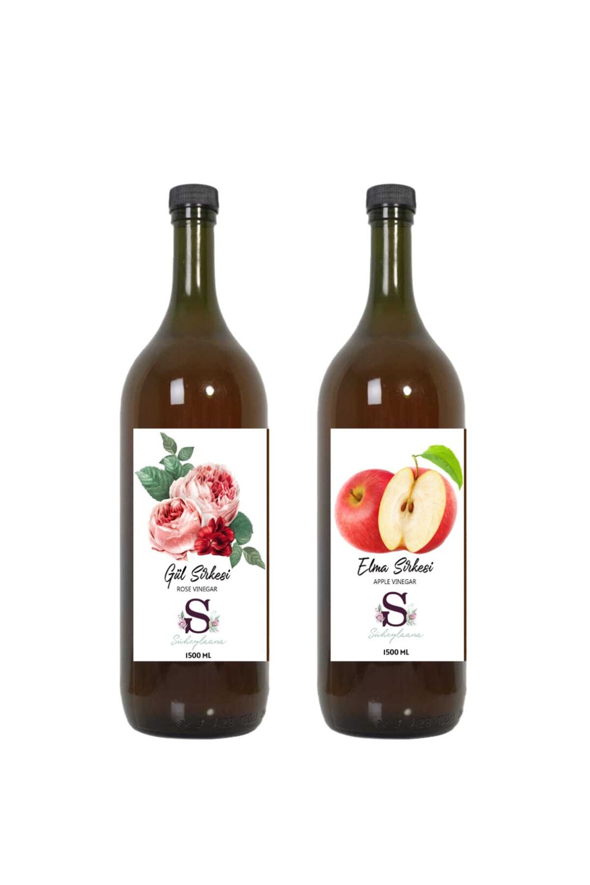 Süheylaana Doğal Gül Sirkesi 1500 Ml - Doğal Elma Sirkesi 1500 Ml