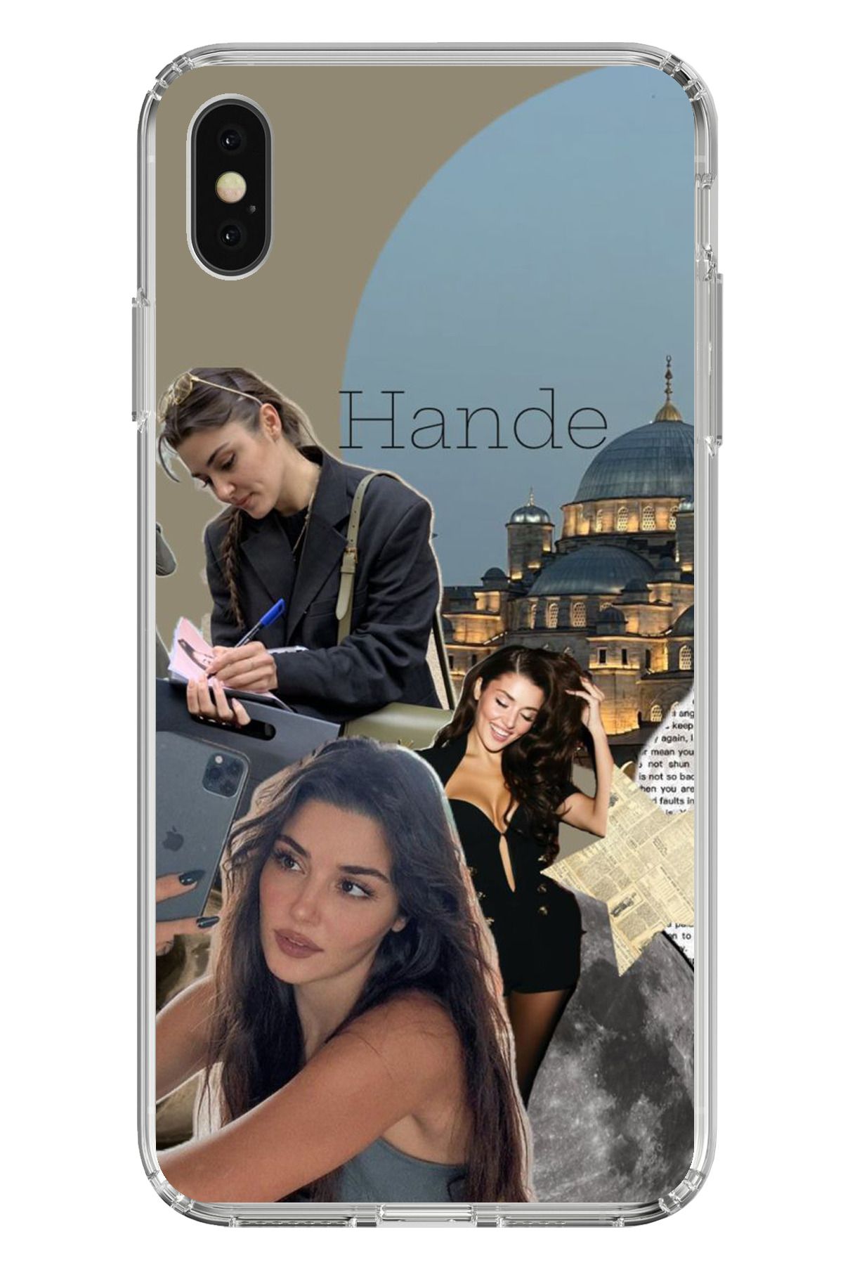 TechTree iPhone X / XS Uyumlu Hande Erçel Şeffaf Silikon Kılıf