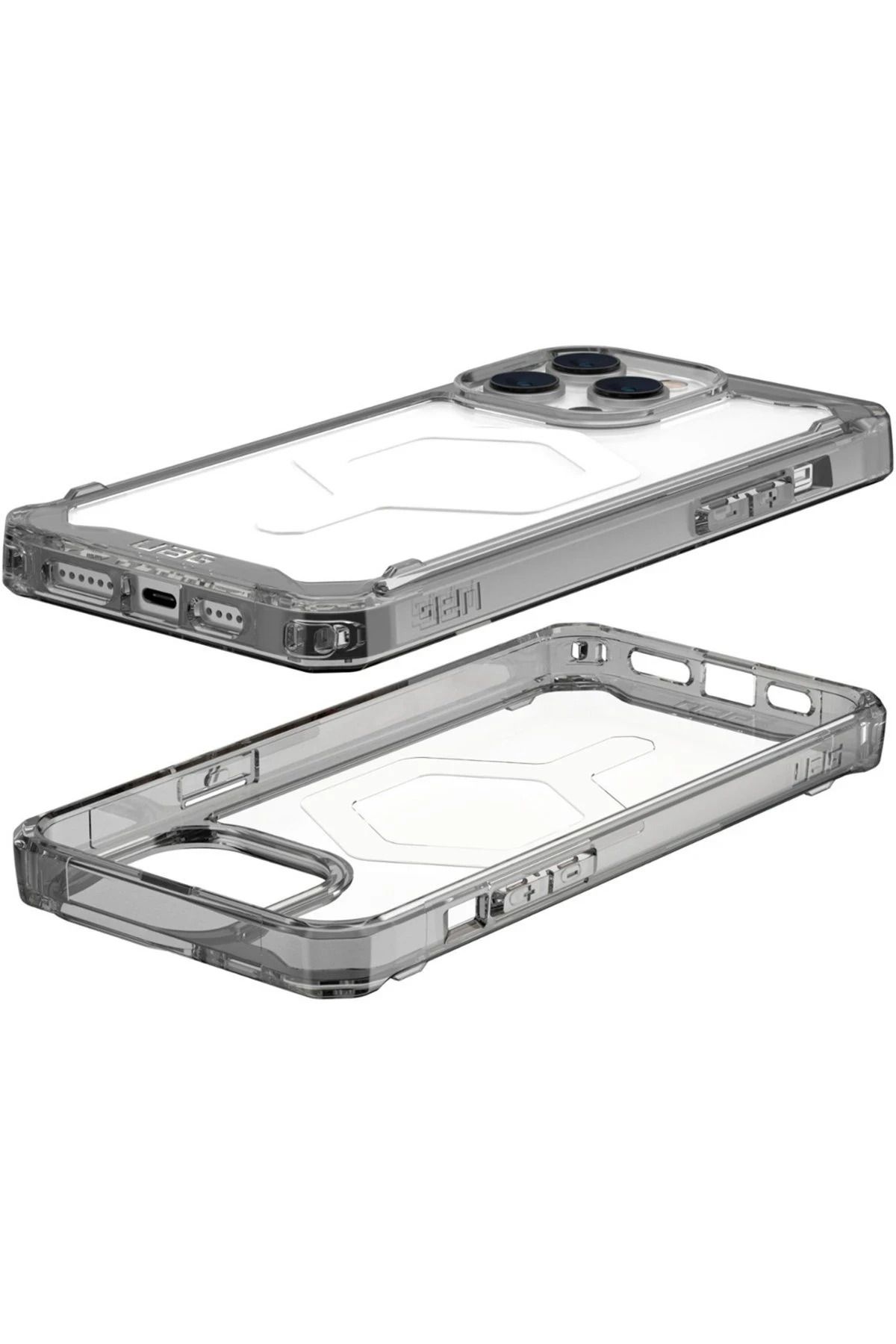 NewFace iPhone 14 Pro Uyumlu   Kılıf Uag Plyo Magneticsafe Silikon - Siyah SVLRS