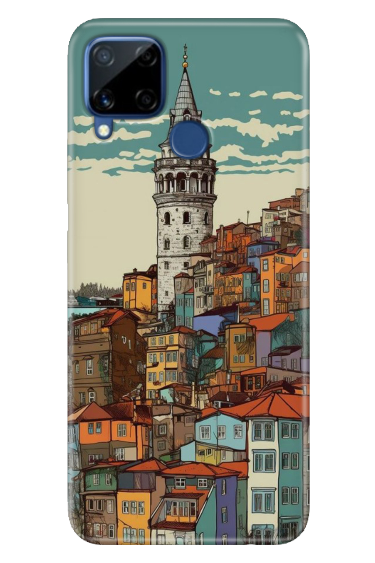 Realme C15 Sheath Patterned Silicone Color TPU UV Galata
