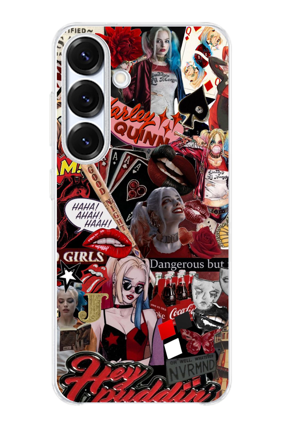 TechTree Galaxy S25 PLUS Uyumlu Harley Quinn Şeffaf Silikon Kılıf