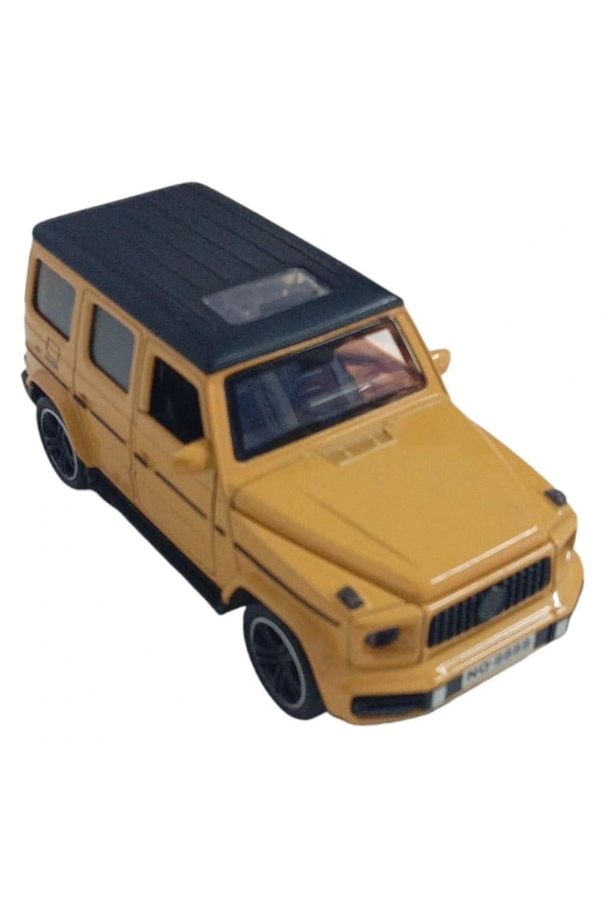 Tolzan Çek Bırak Metal Sesli SUV Araba 1:32 - Hardal Rengi