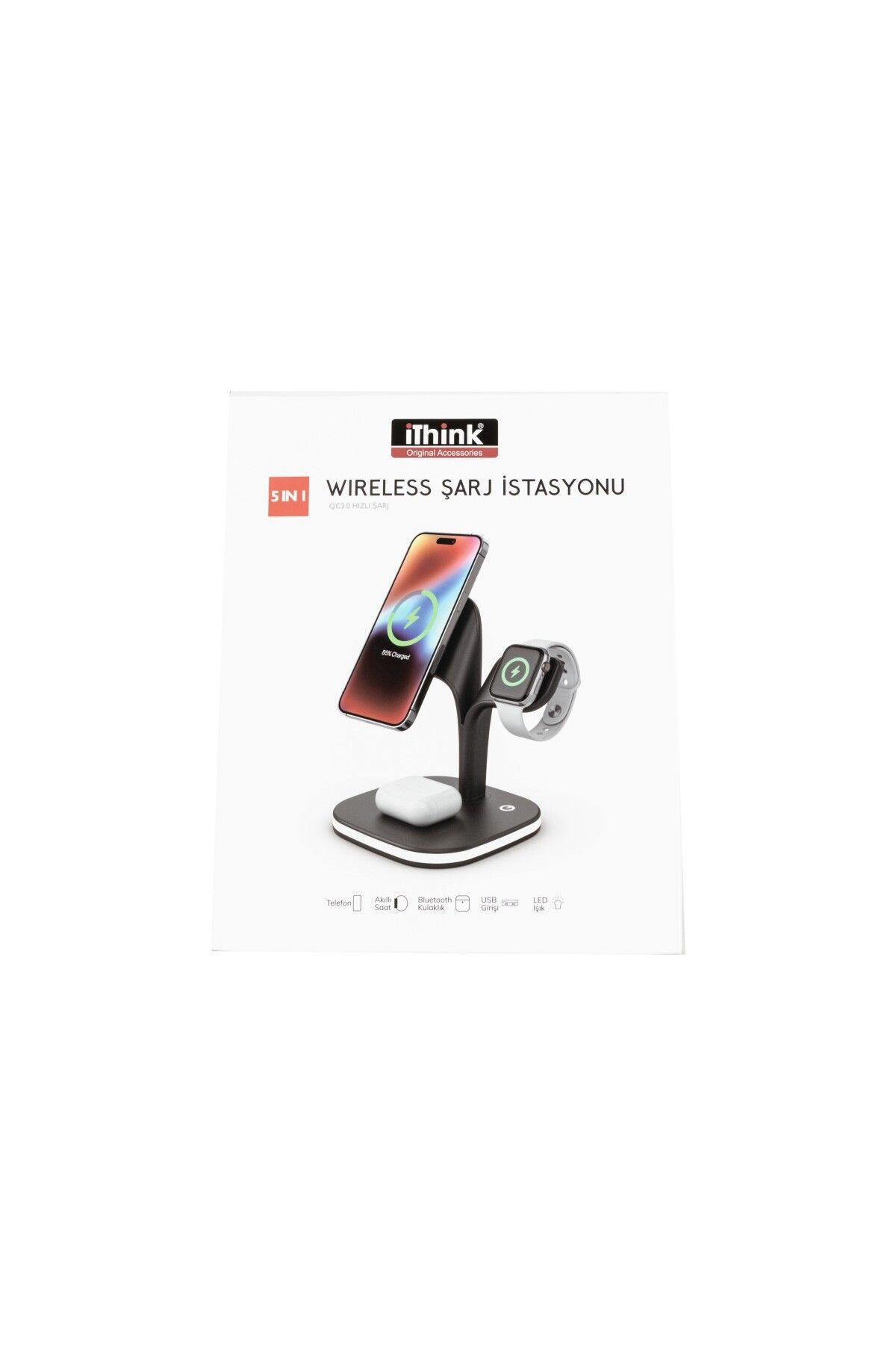 iThinking İthink Wireless Şarj İstasyonu Ws-50 Siyah