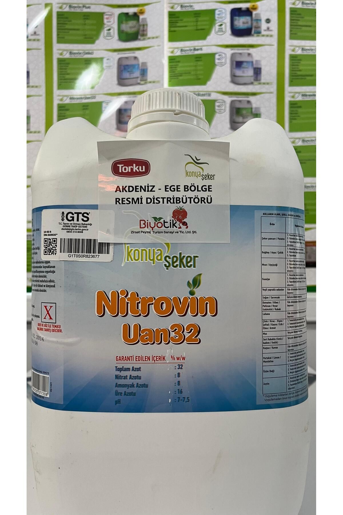 KONYA ŞEKER NİTROVİN UAN 32 20 LT